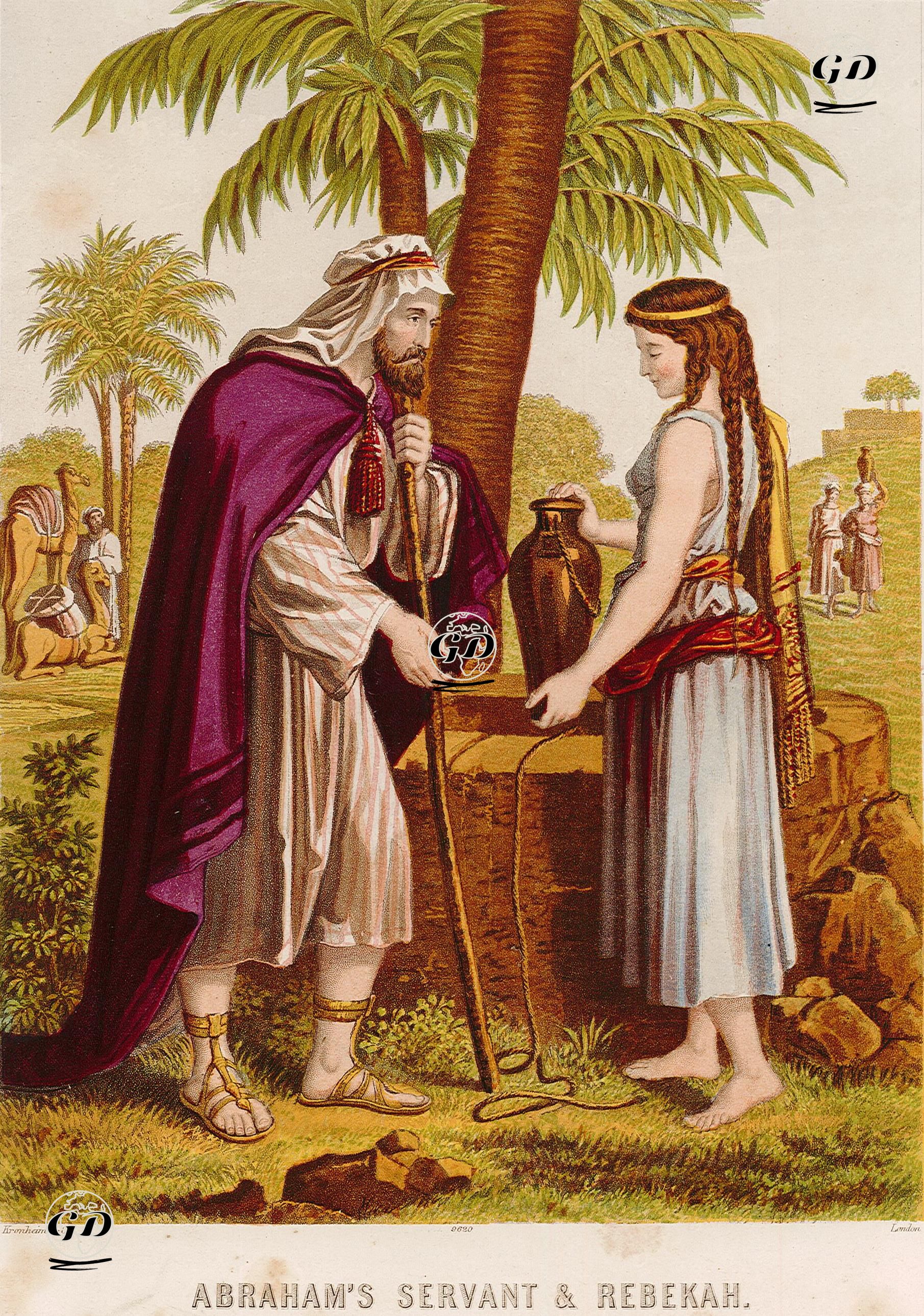 Abraham's Servant & Rebekah -  - 1860's