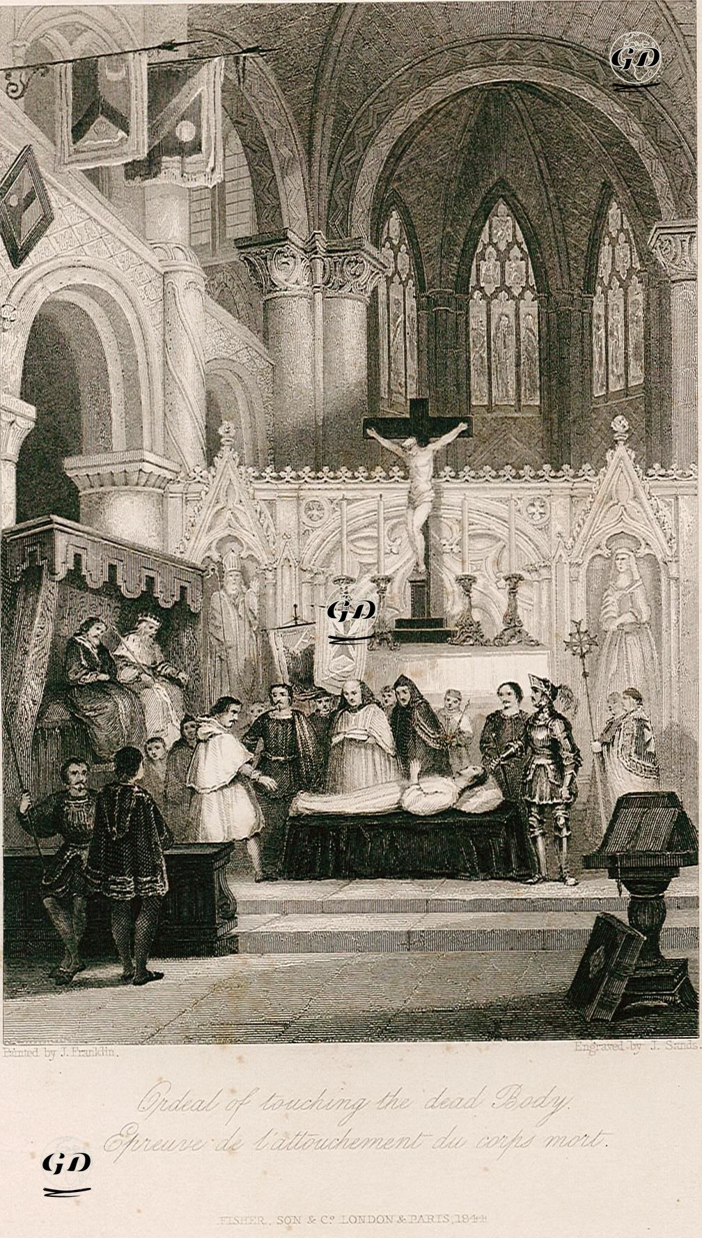 Ölü Bedene Dokunma Töreni - J.Franklin - 1844