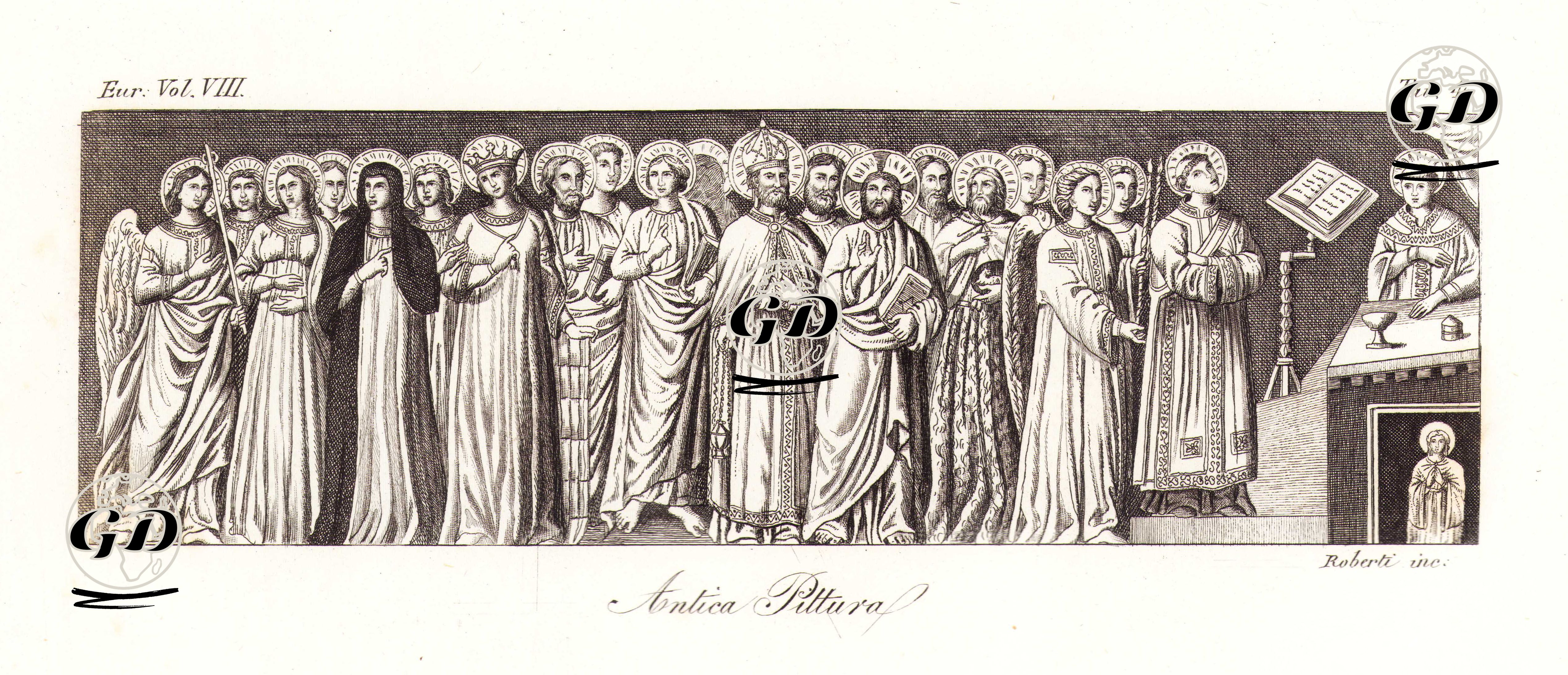 Antica Pittura, Eur. Vol VIII. Tav.4. -  - 1820's-1840's