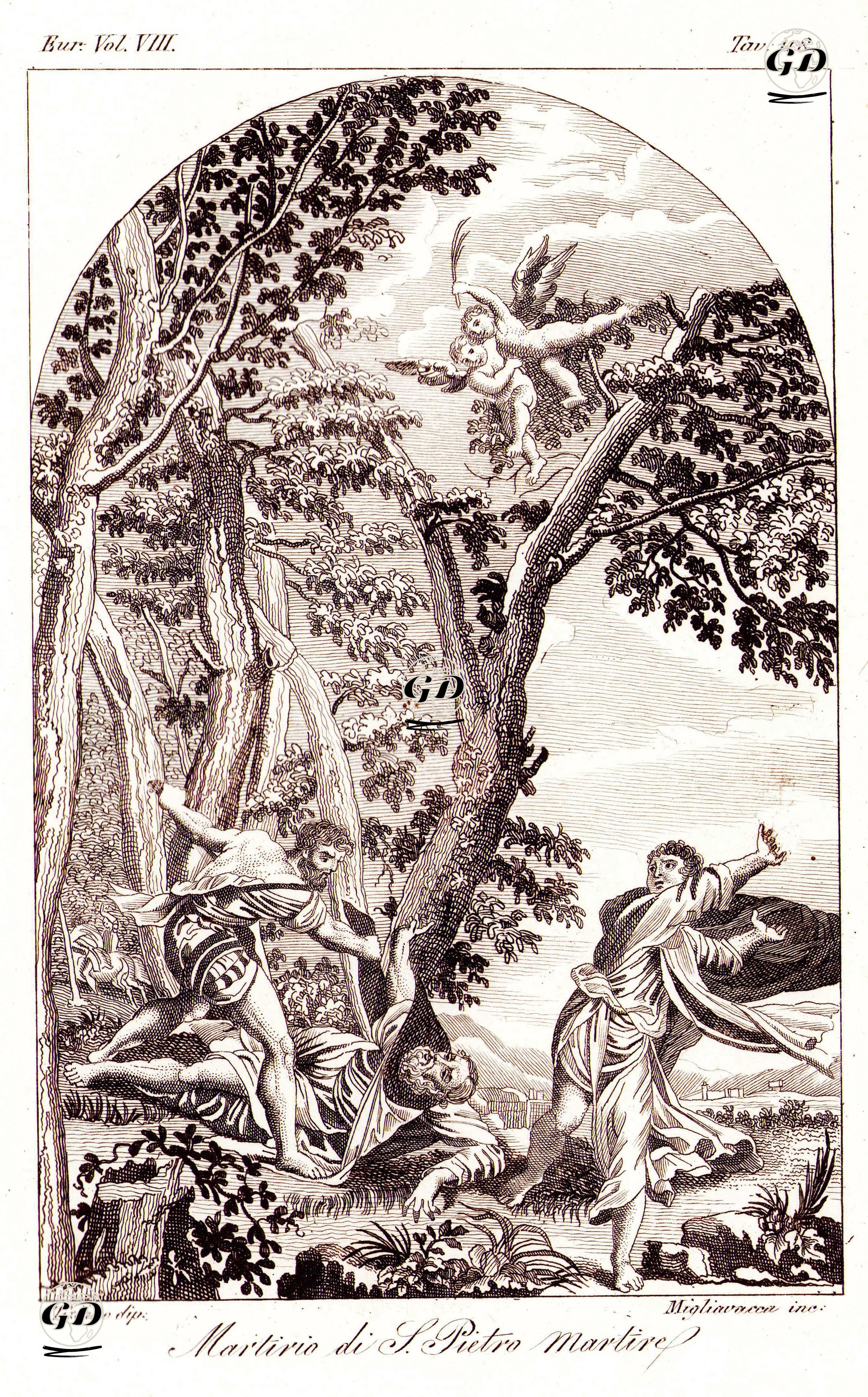 Martirio Di S.Pietro Martire, Eur. Vol VIII. Tav.118. (Martyrdom Of St. Peter Of Verona) - Titian (Tiziano Vecellio) (1490-1576) - 1820's-1840's
