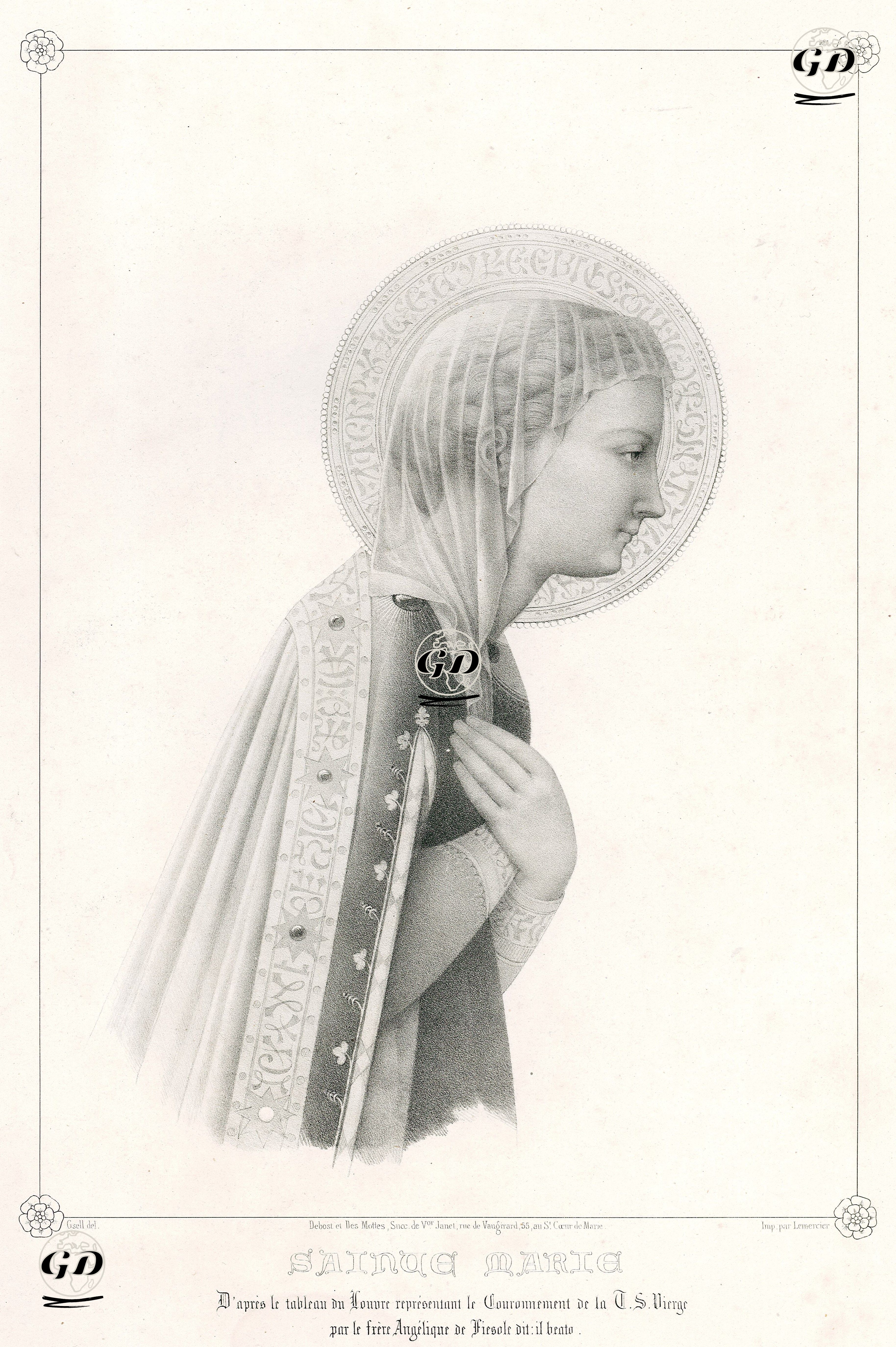 Sainte Marie - Jules Gaspard Gsell (1814-1904) - 1840's-1860's