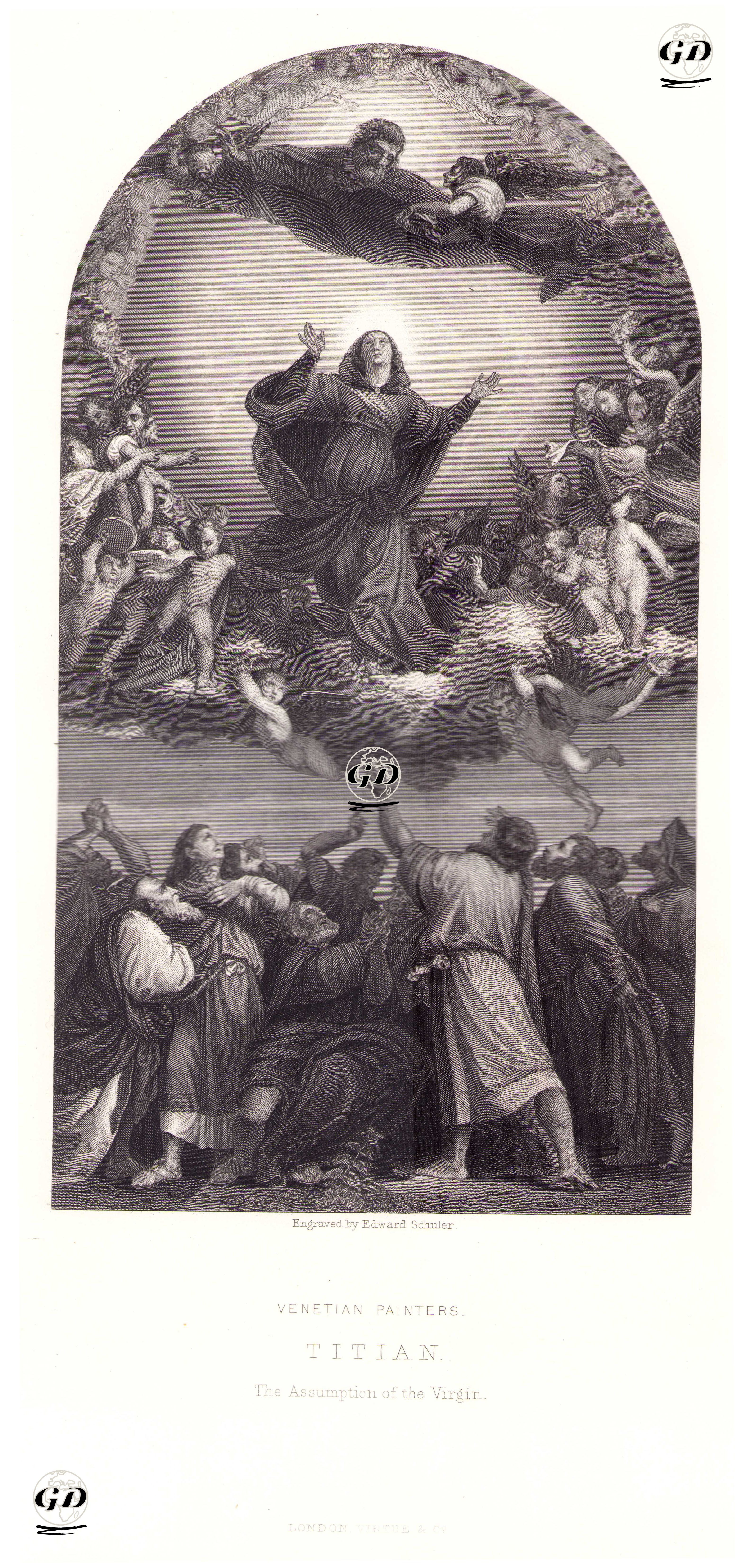 Hazreti Meryem'in Cennete (Göğe) Kabulü - Titian (Tiziano Vecellio) (1490-1576) - 1874