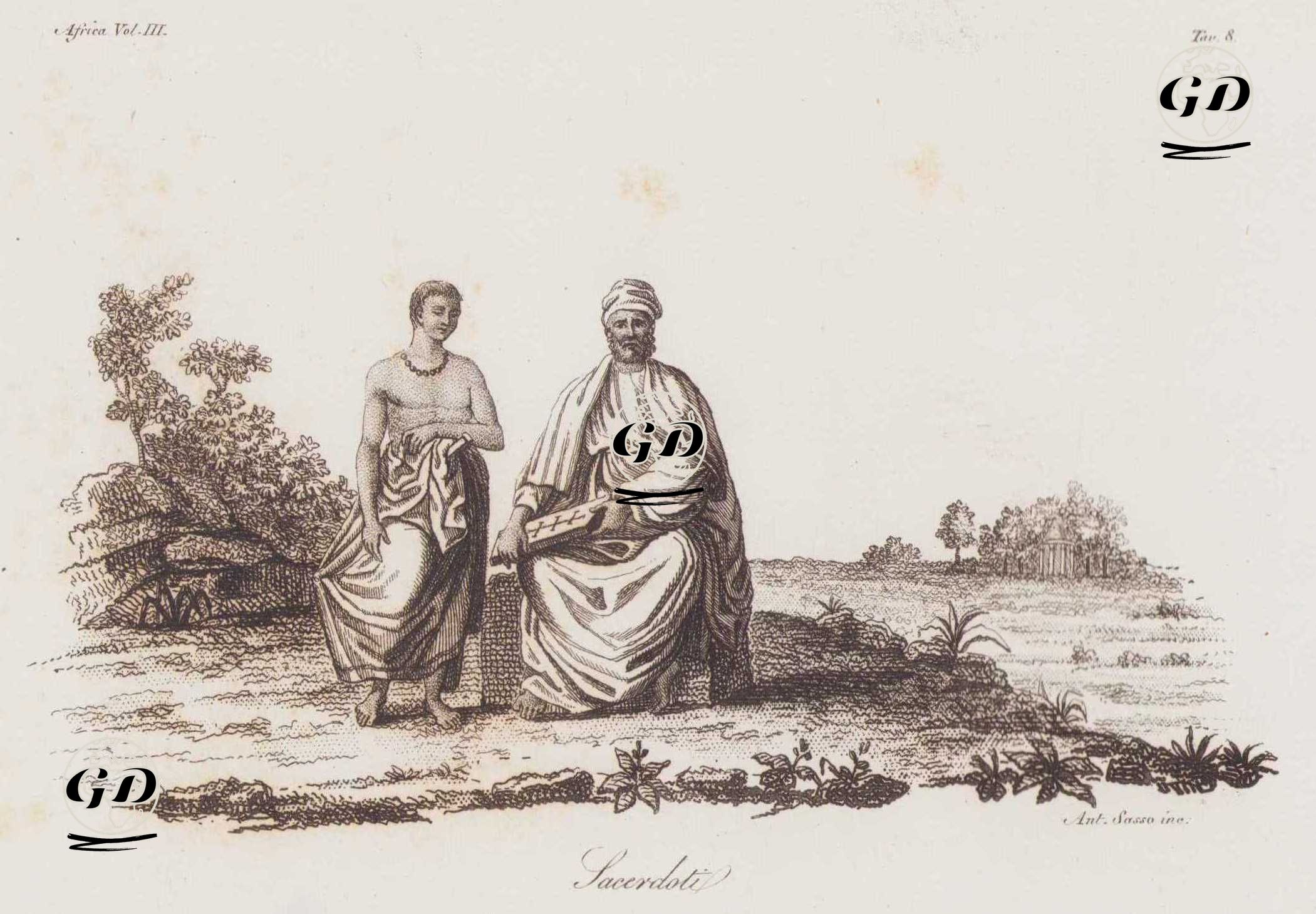 Habeşistan'ın Hıristiyan Rahipleri, Afrika Cilt III Resim 8. -  - 1820's-1840's