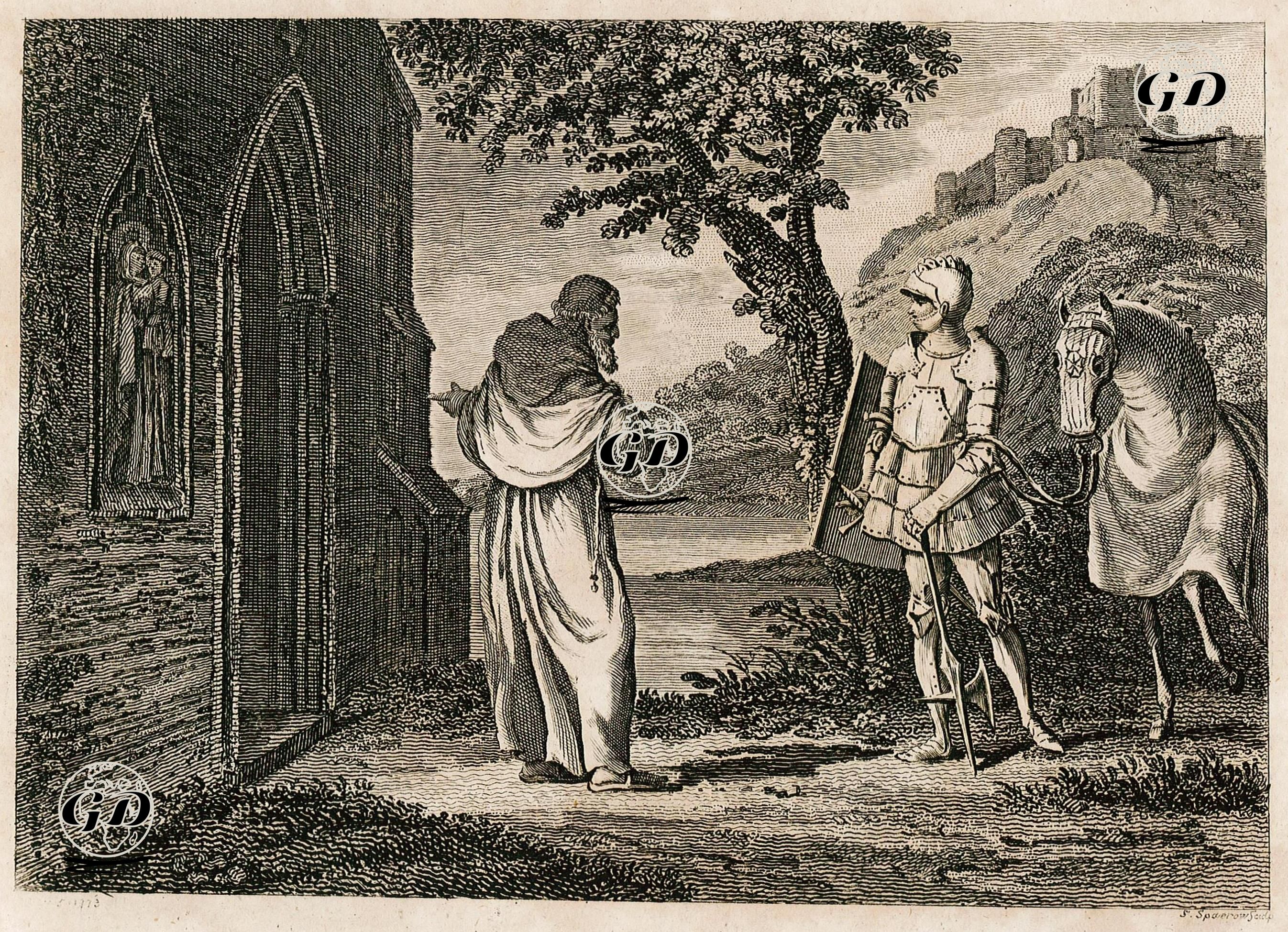 Keşişin Şövalyeyi Kiliseye Davet Etmesi -  - 1773