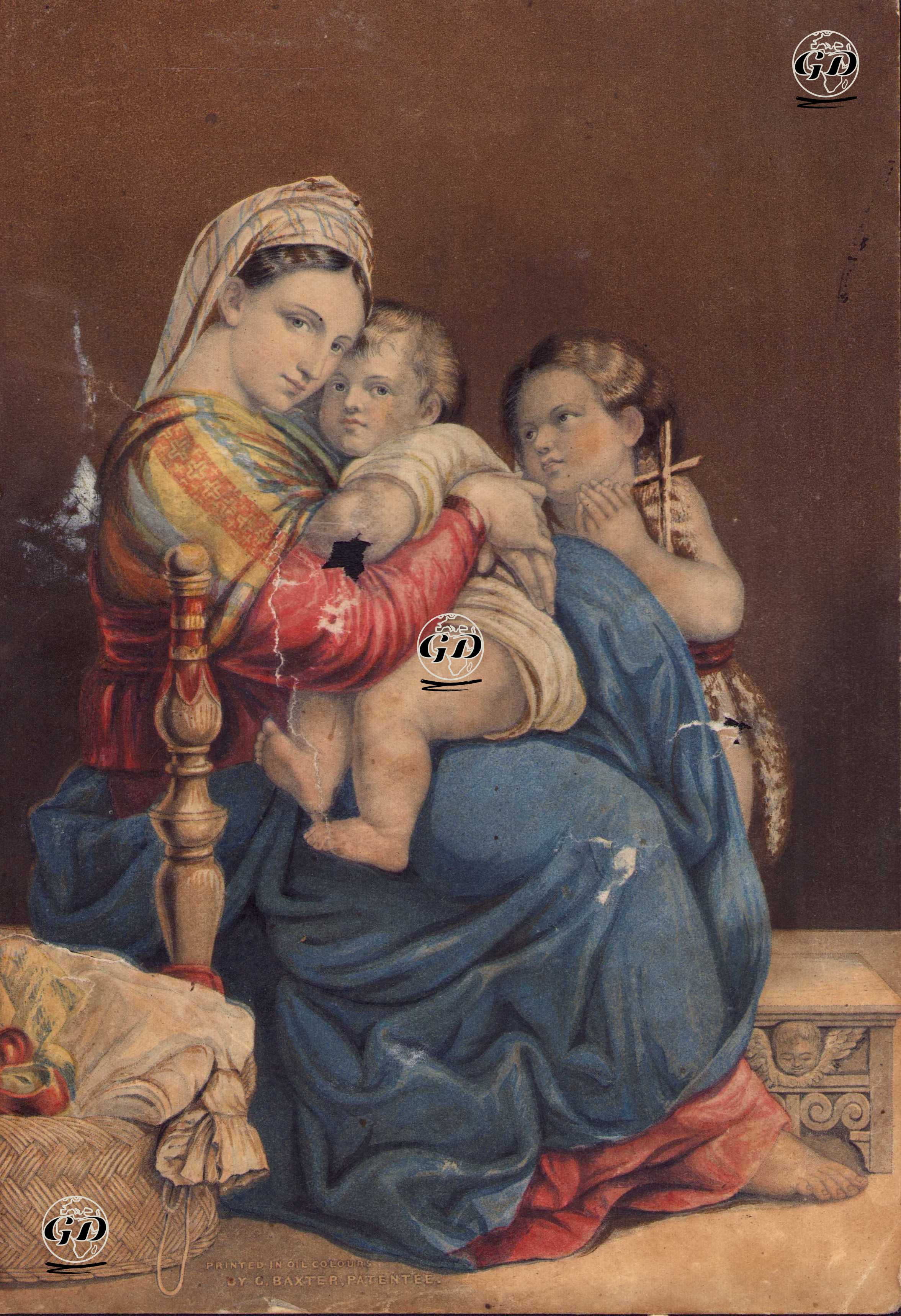 Madonna Della Seggiola (Madonna with the Child and Young St. John) -  - 1850's-1860's