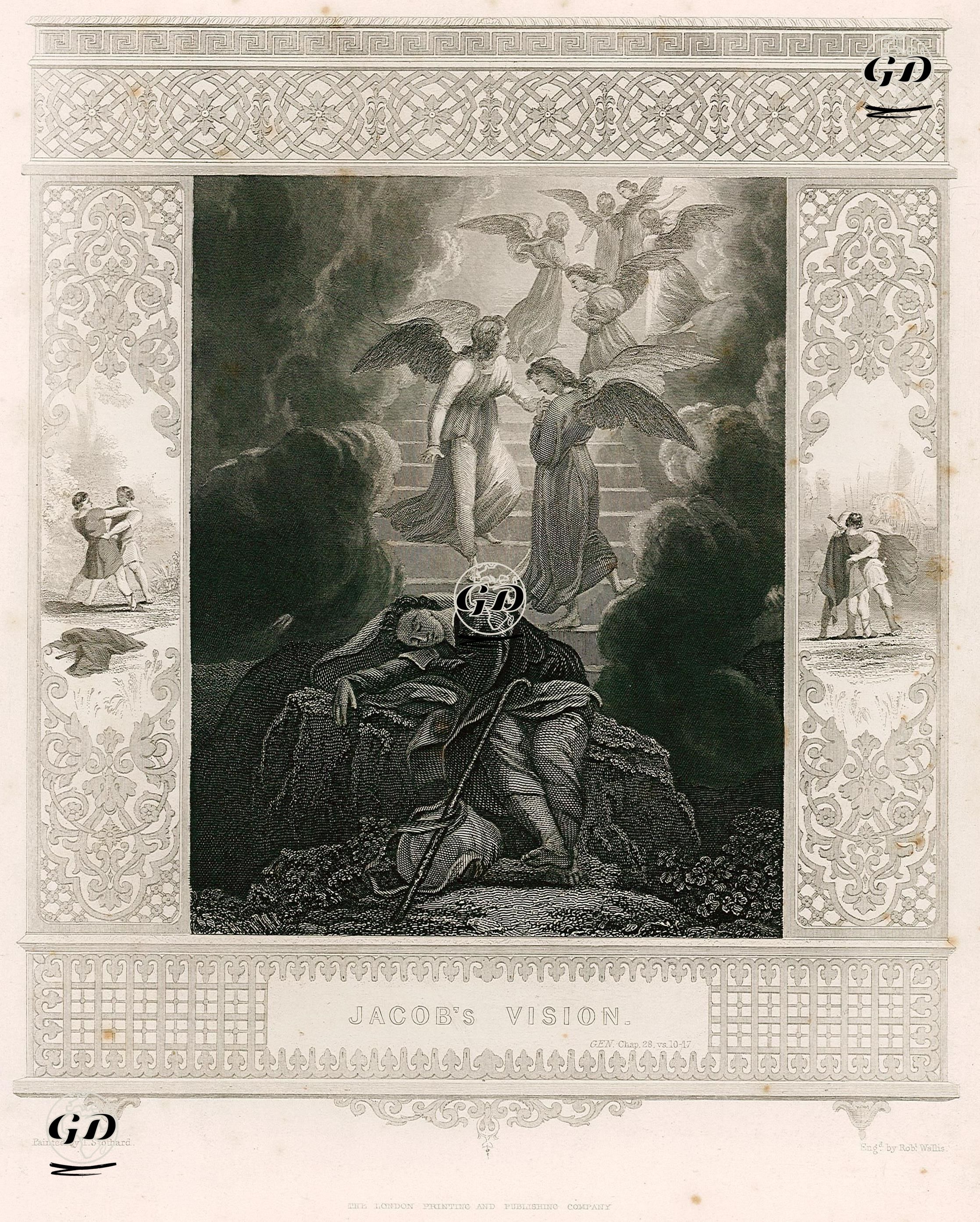 Jacob's Vision, Gen. Chap. 28. Vs. 10-17. - Thomas Stothard (1755-1834) - 1830's