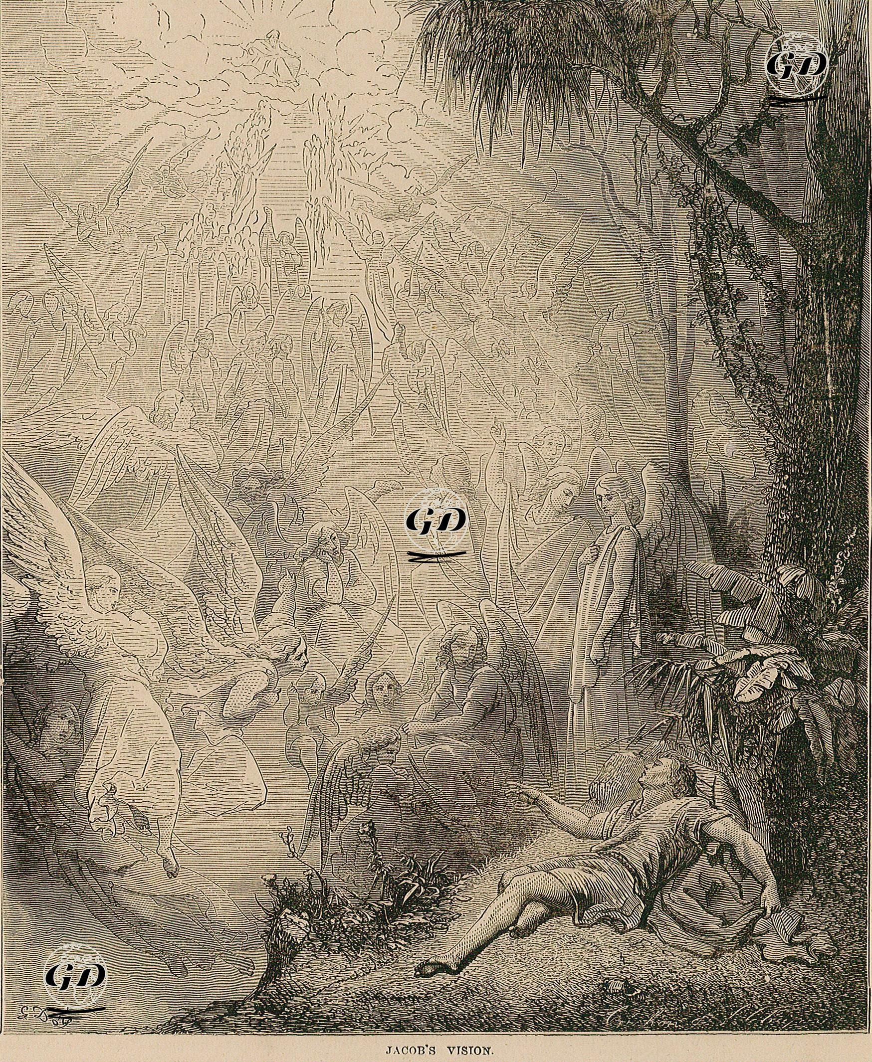 Jacob's Vision - Gustave Dore (1832-1883) - 1860's