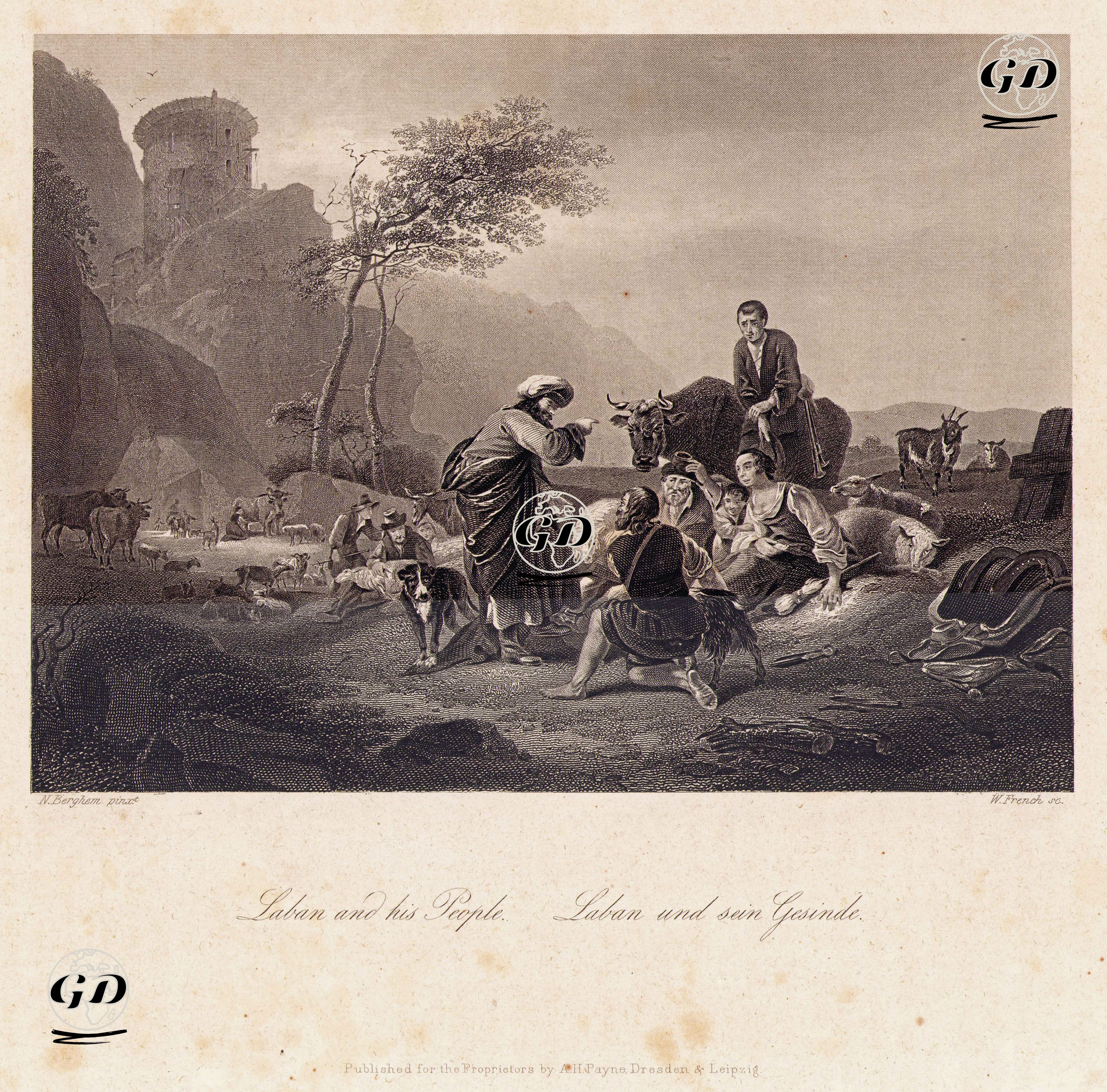 Laban And His People -  - 1850's