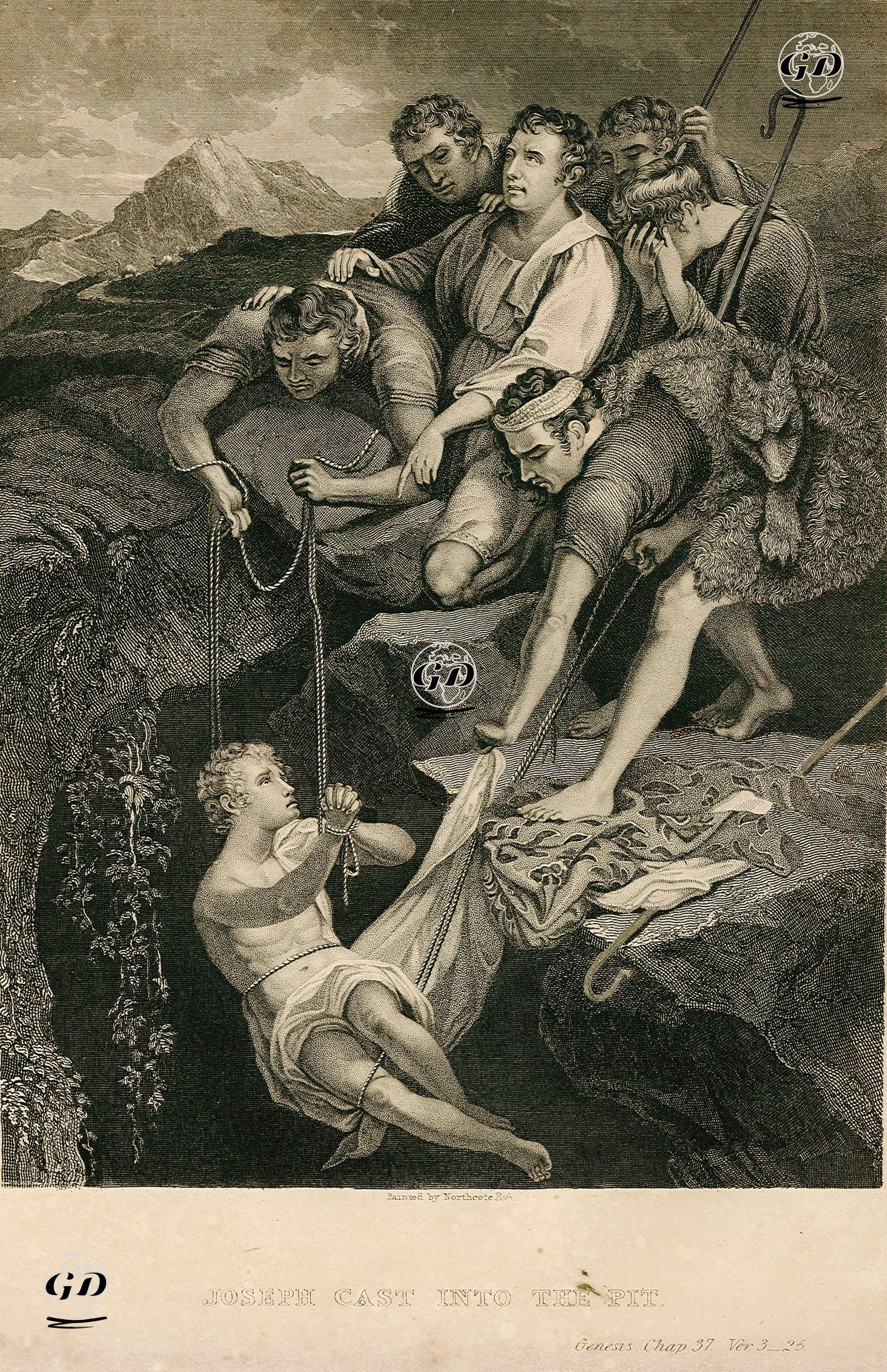 Joseph Cast Into The Pit, Genesis Chap. 37 Ver. 3-25 - James Northcote (1746-1831) - 1835