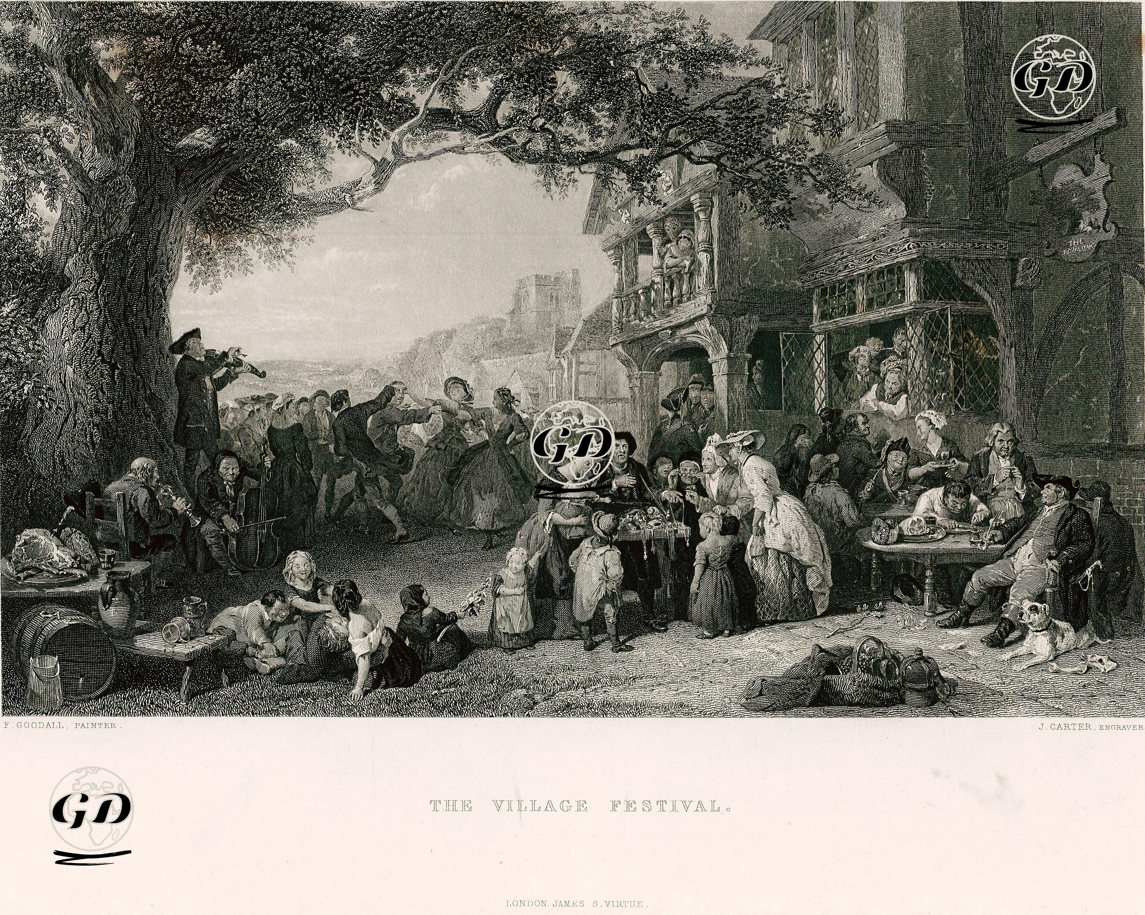 The Village Festival - Frederick Goodall (1822–1904) - 1853
