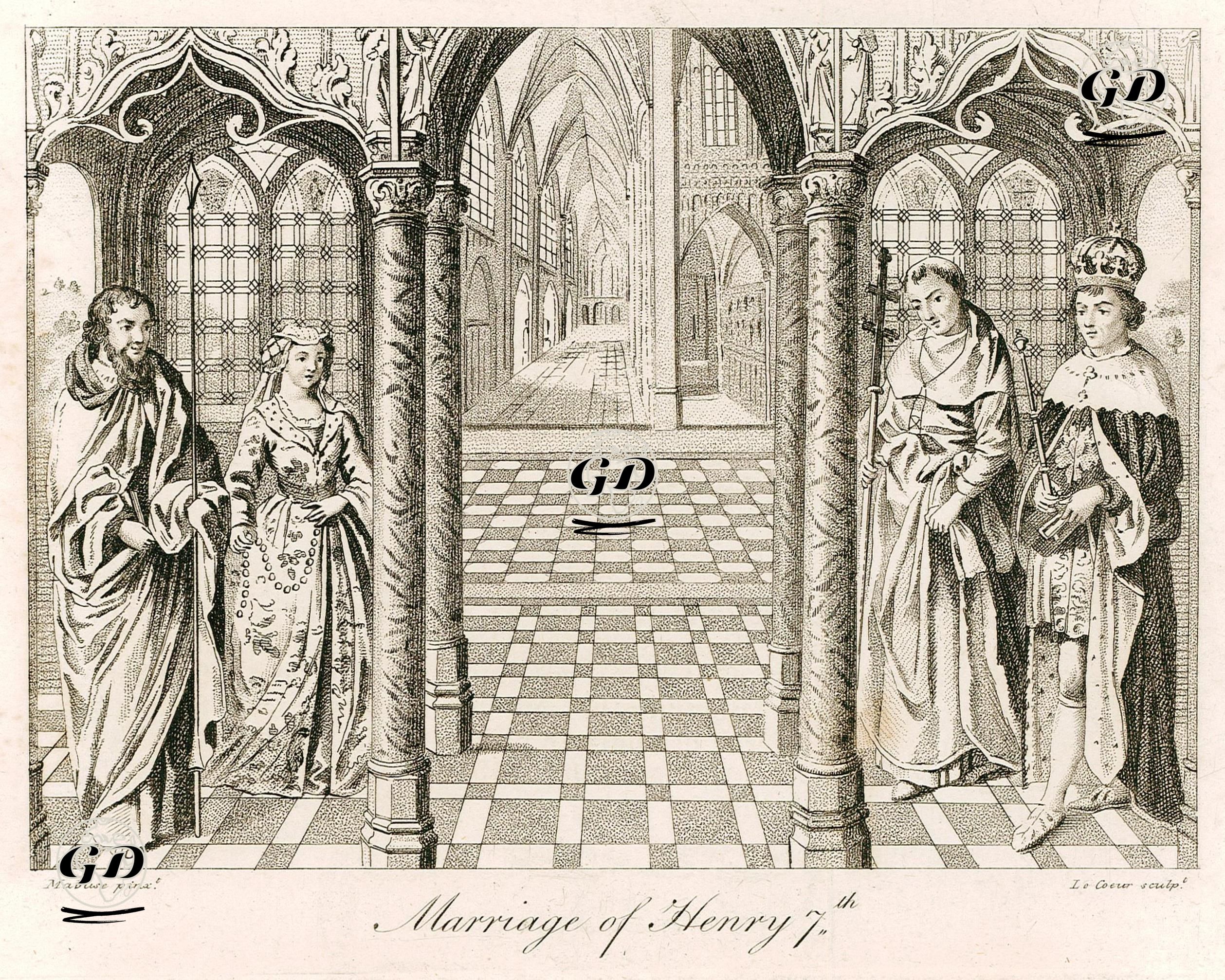 Marriage Of Henry VII. - Jan Mabuse (Jan Gossaert)(1478-1532) - 1780's-1790's