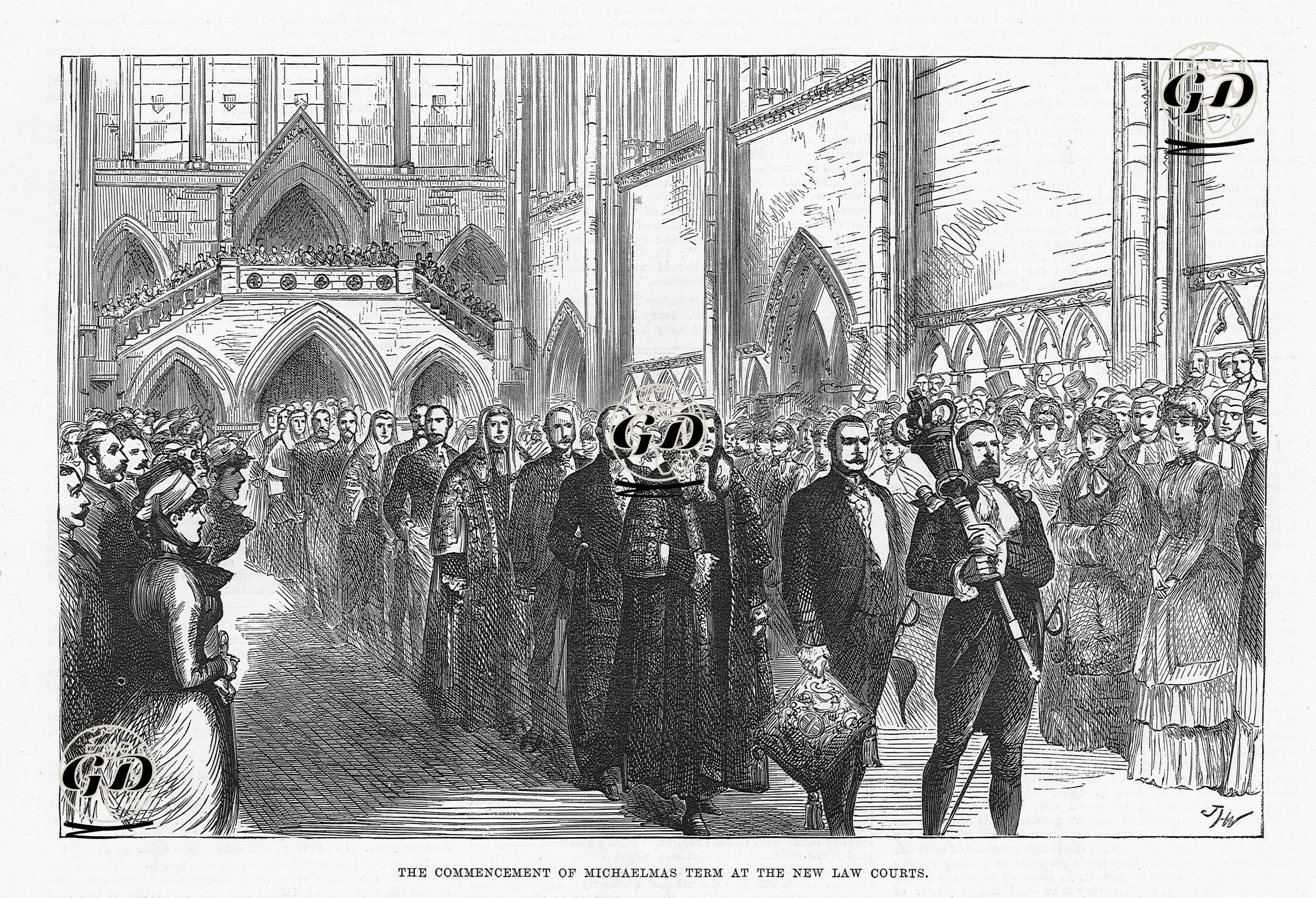 İngiliz Yüksek Mahkemesinde Yeni Yargı Yılının Açılış Töreni -  - 1883