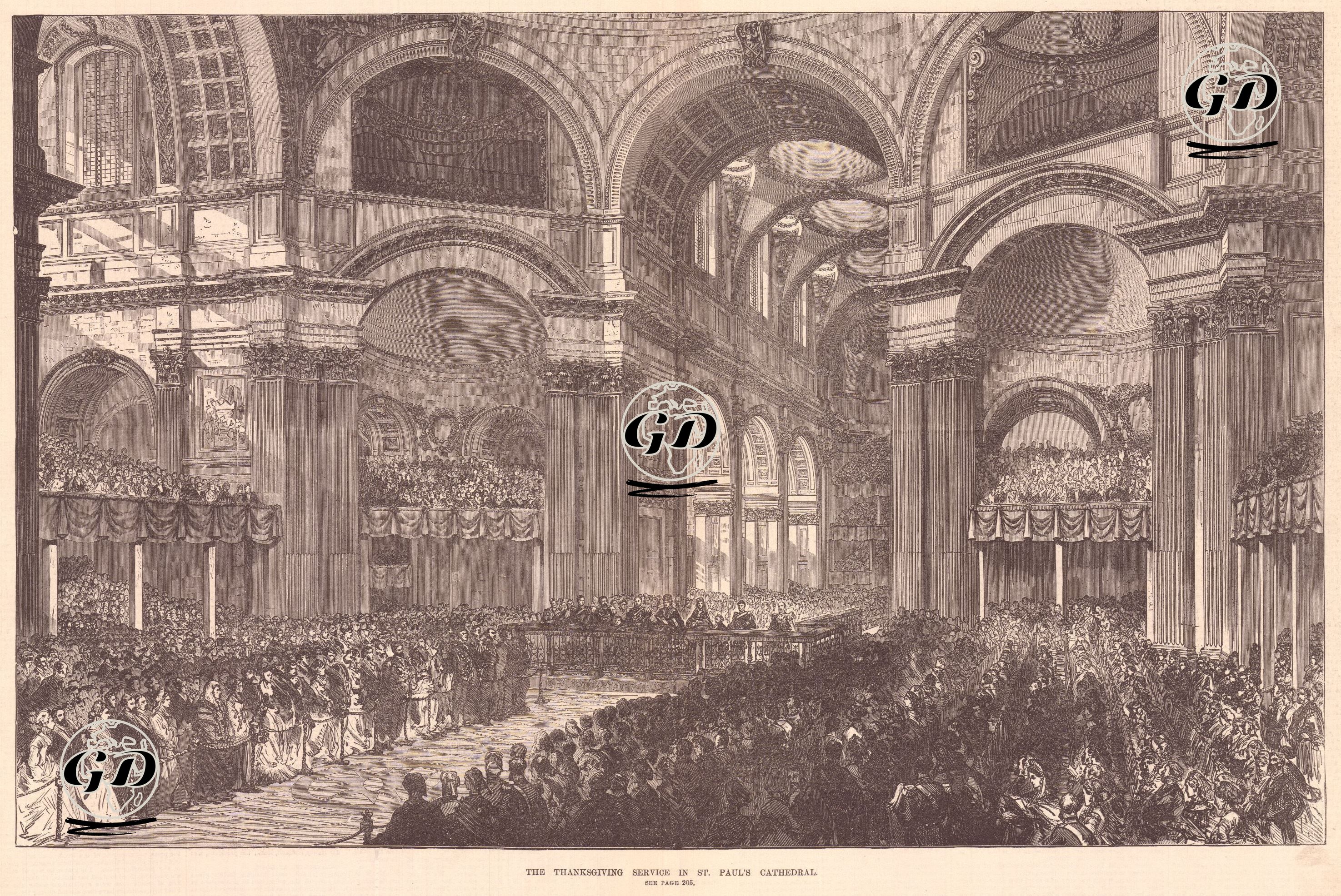 St.Paul Katedralinde Şükran Günü Kutlaması -  - 1872