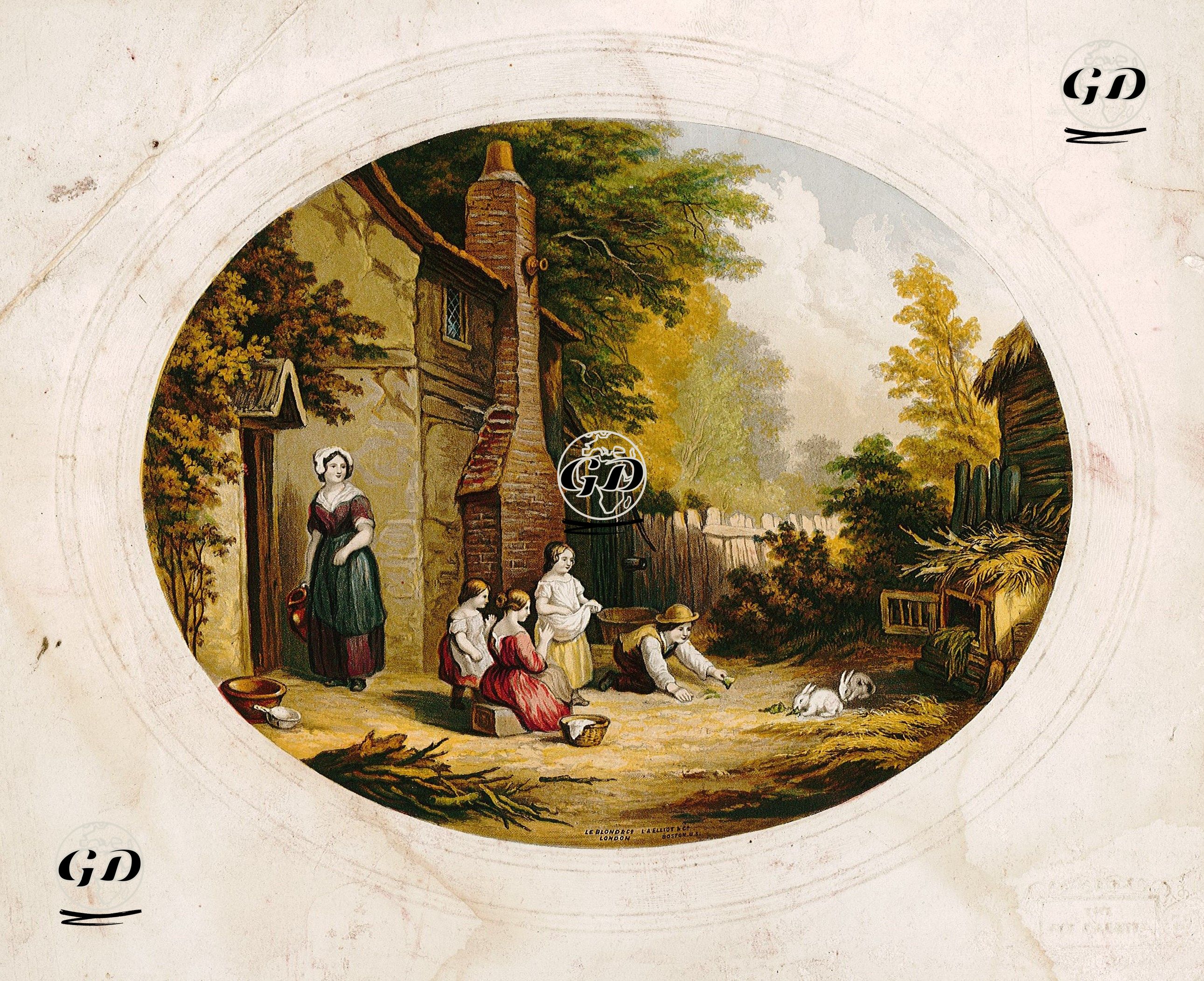 Pet Rabbits Le Blond, No.75 -  - 1850's-1870's