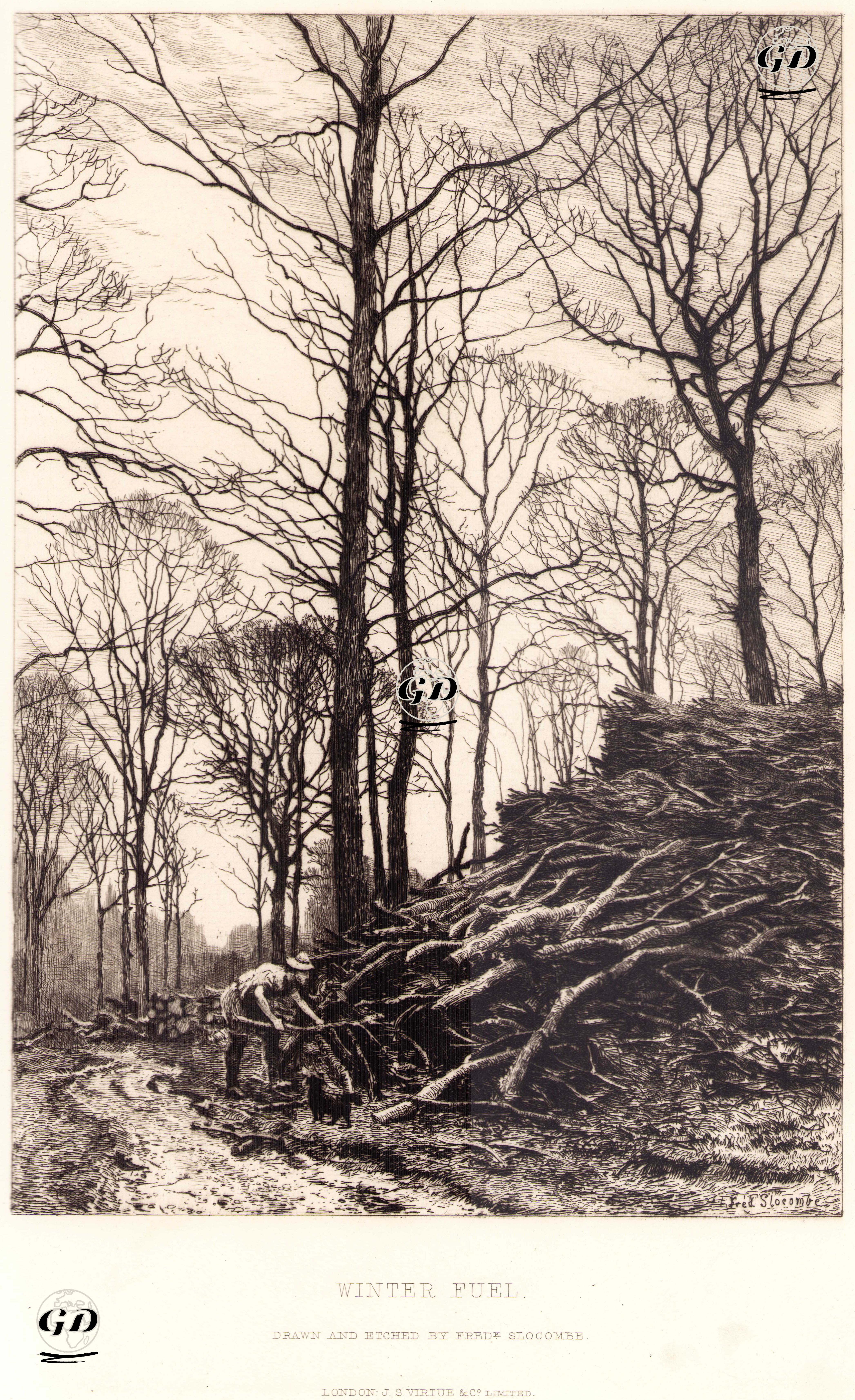 Winter Fuel - Frederick Albert Slocombe (1847-1920) - 1883