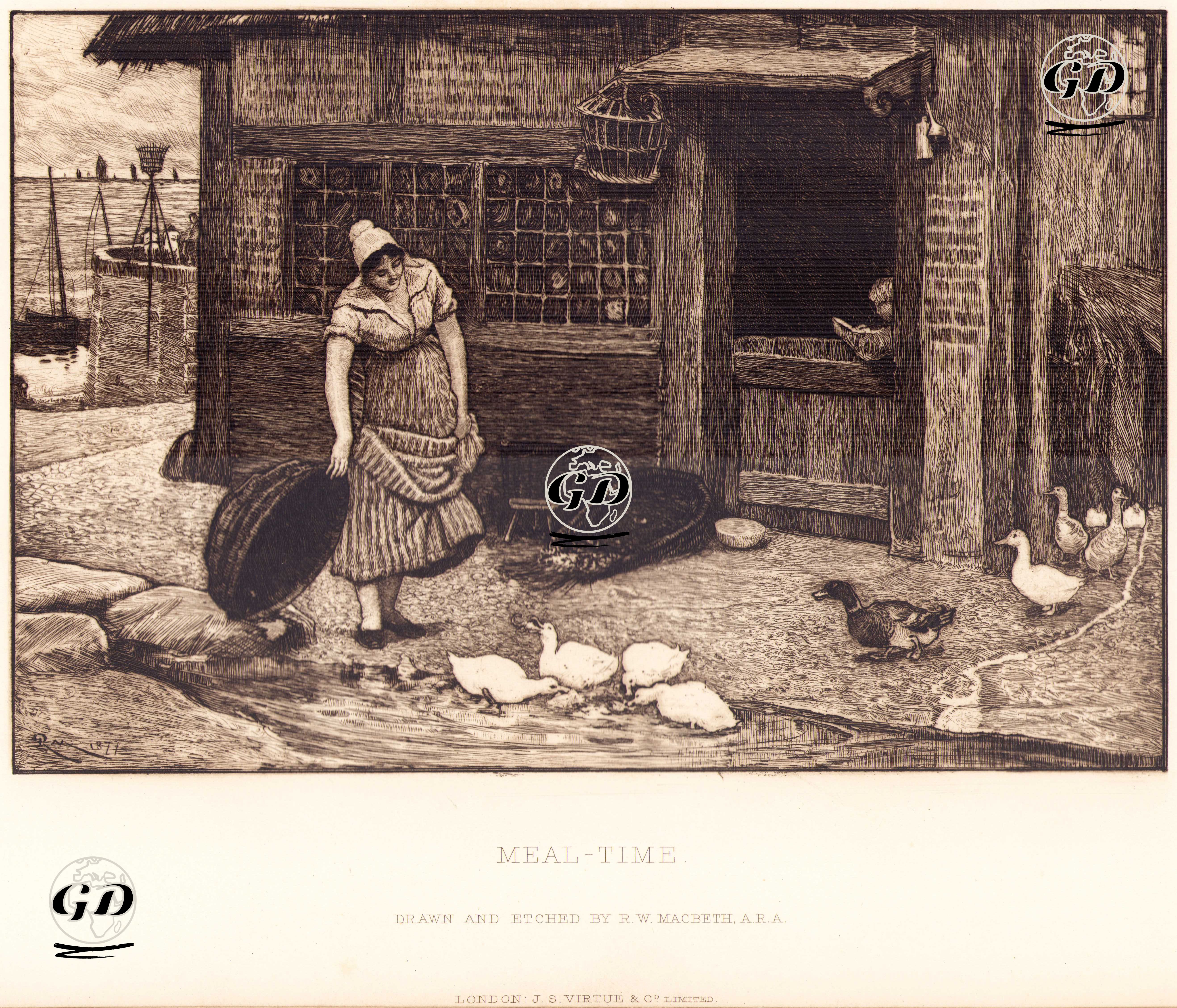 Yemek Vakti - Robert Walker Macbeth (1848-1910) - 1883