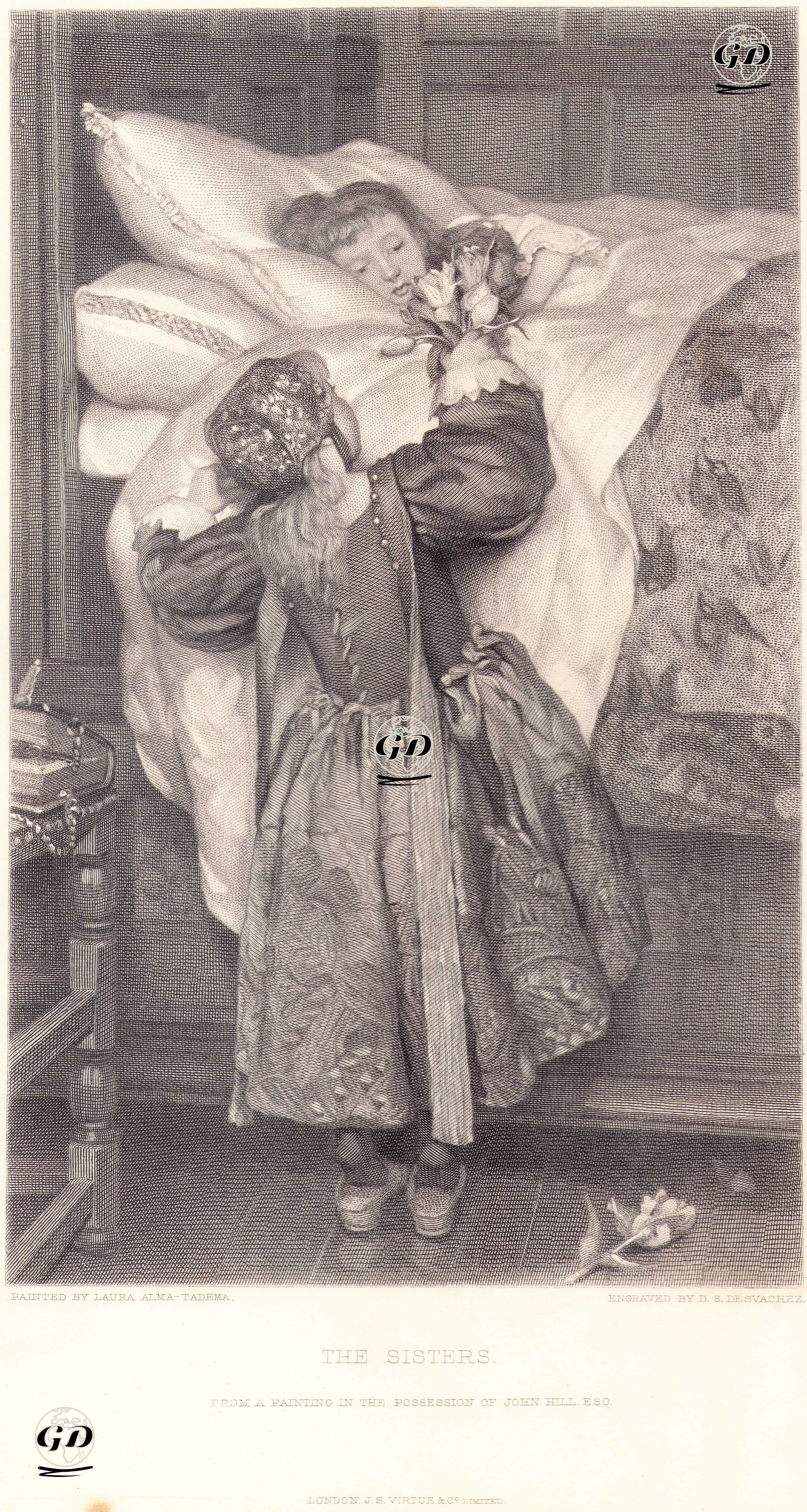 The Sisters - Laura Theresa Alma Tadema (1852-1909) - 1883
