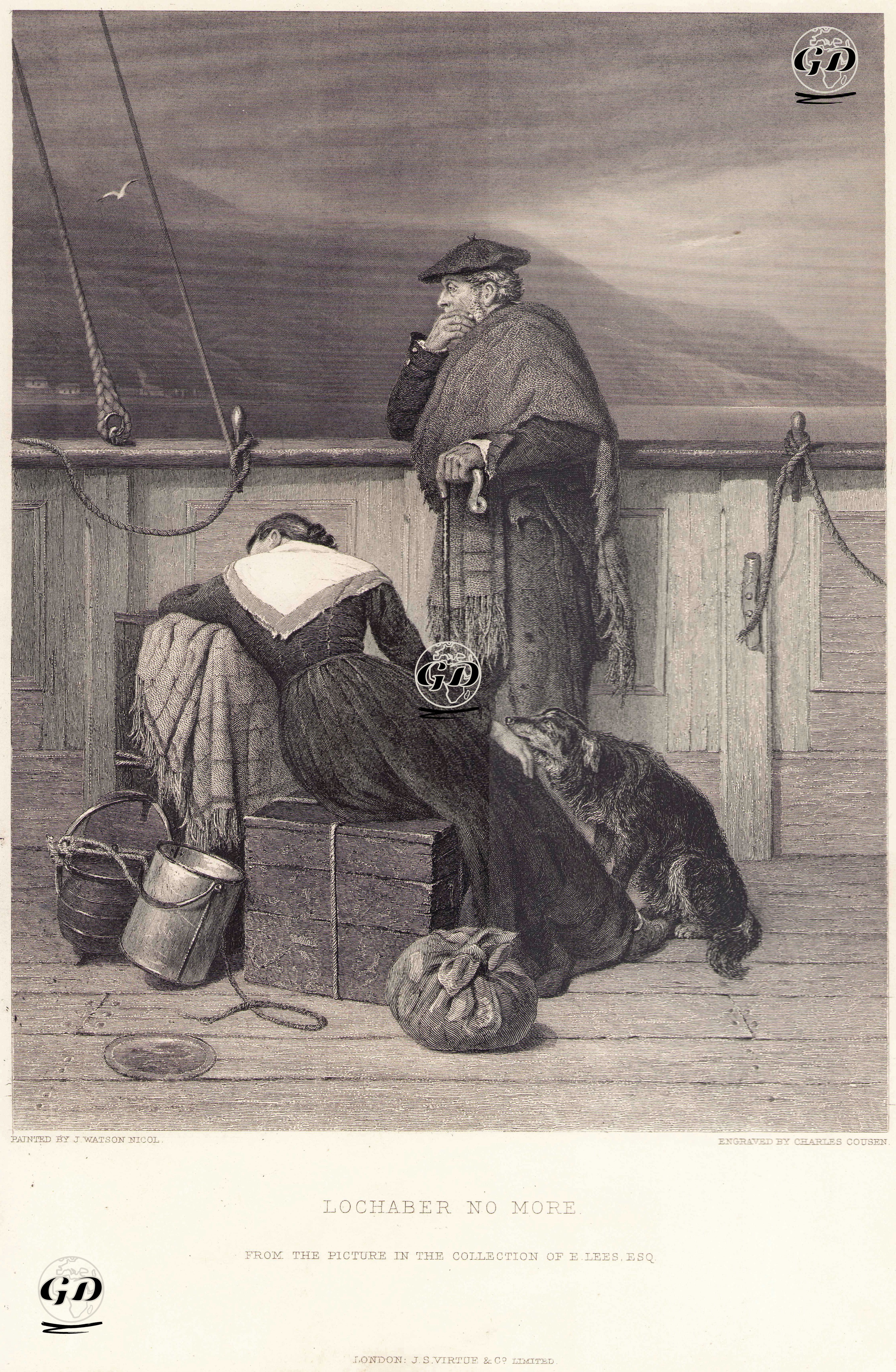 Lochaber'den Ayrılış - John Watson Nicol (1856-1926) - 1884