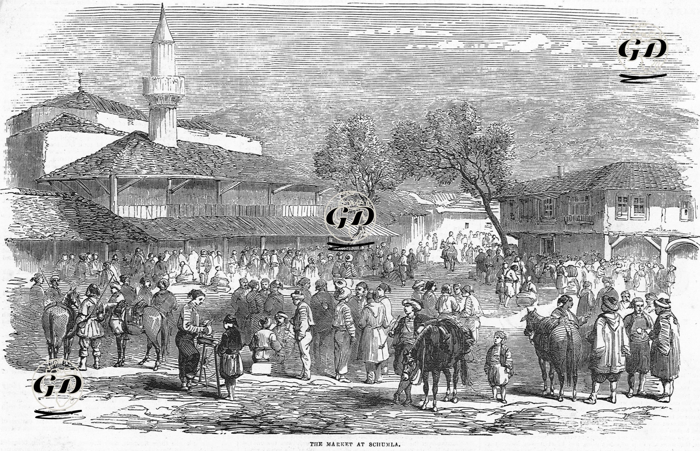 The Market At Schumla -  - 1856