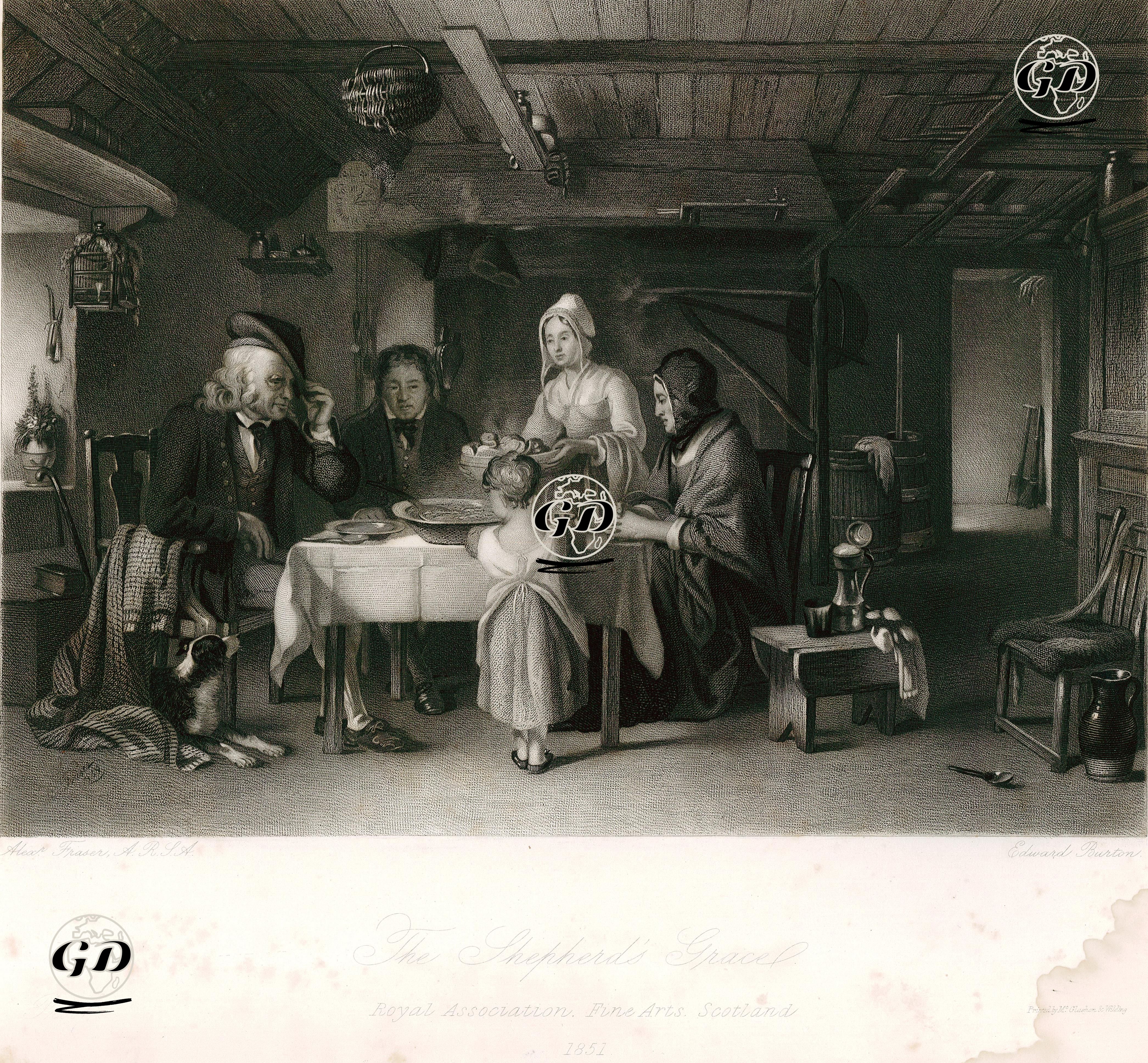 Çobanın Misafirperverliği - Alexander Fraser (1827-1899) - 1851