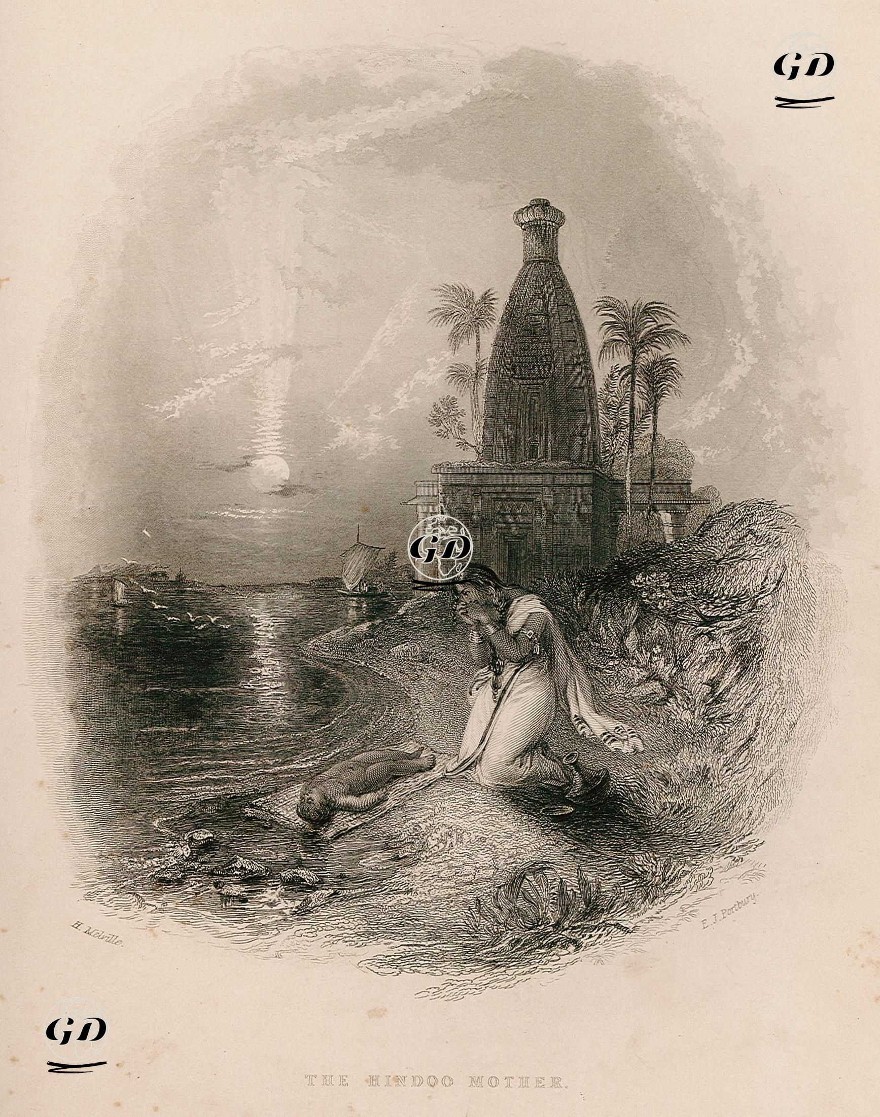 Hintli Annenin Acısı - Henry Melville (1792-1870) - 1844