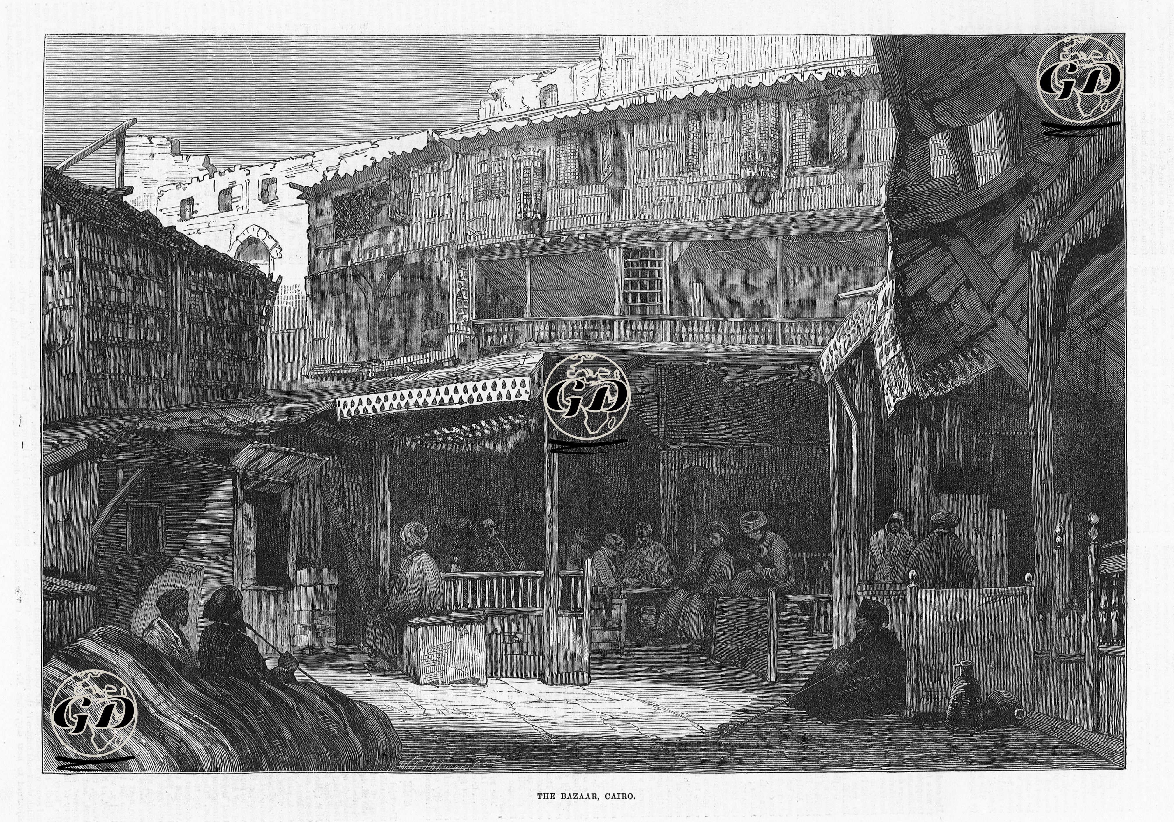 Kahire'de Pazar -  - 1881