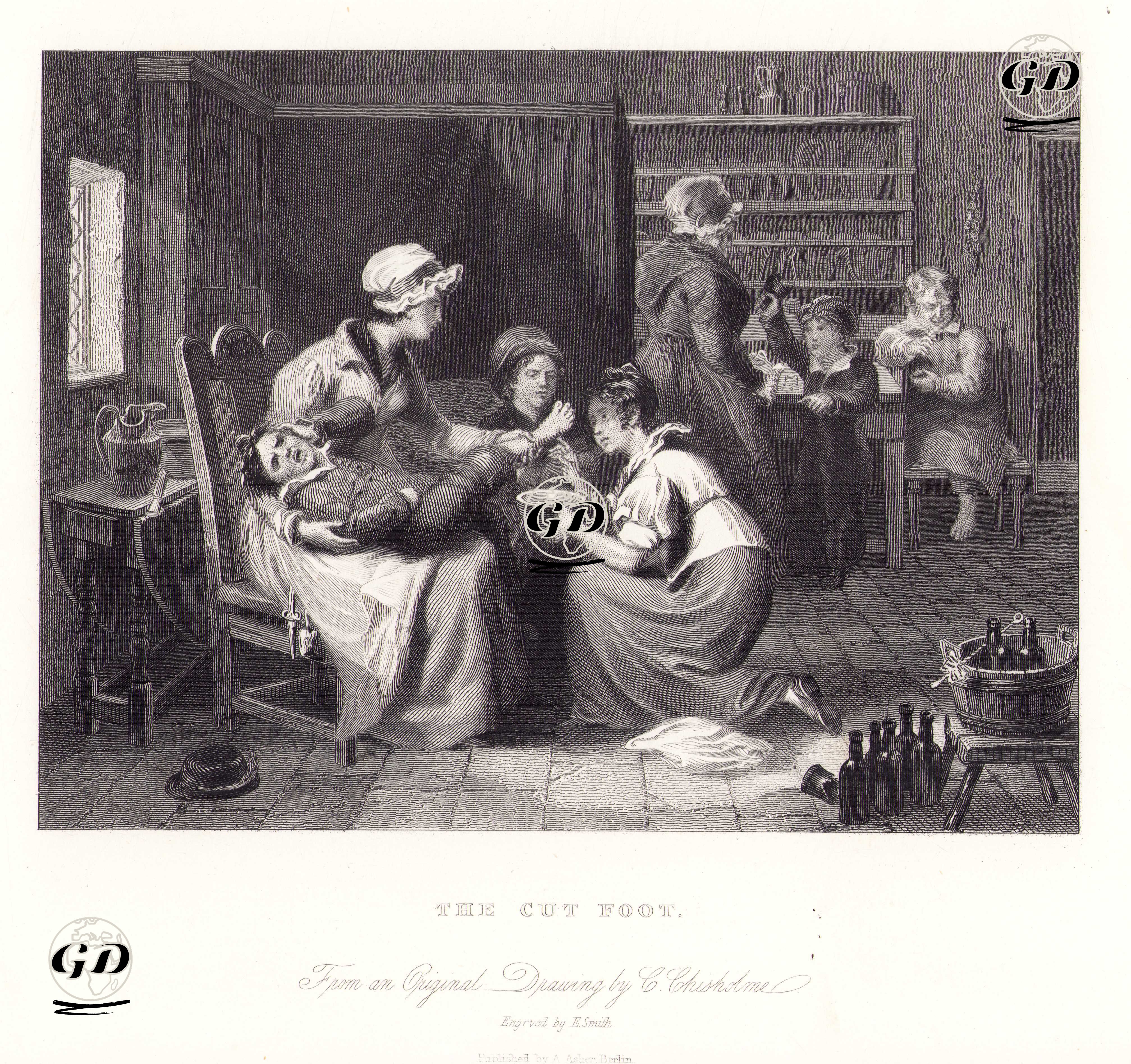 The Cut Foot - C.Chisholme - 1837