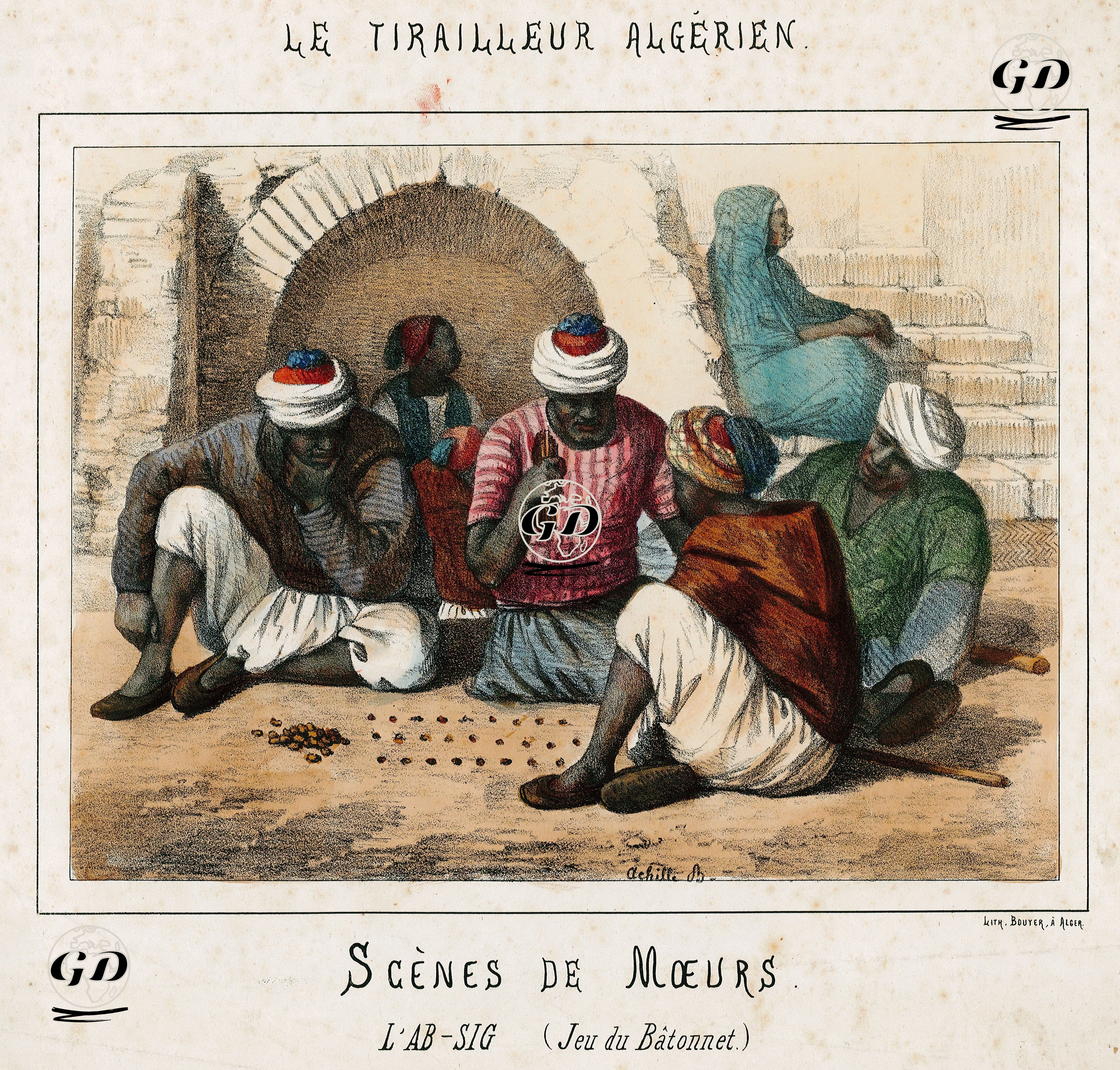Kuzey Afrikada Oynanan Sopa Oyunu - Dehill B. - 1830