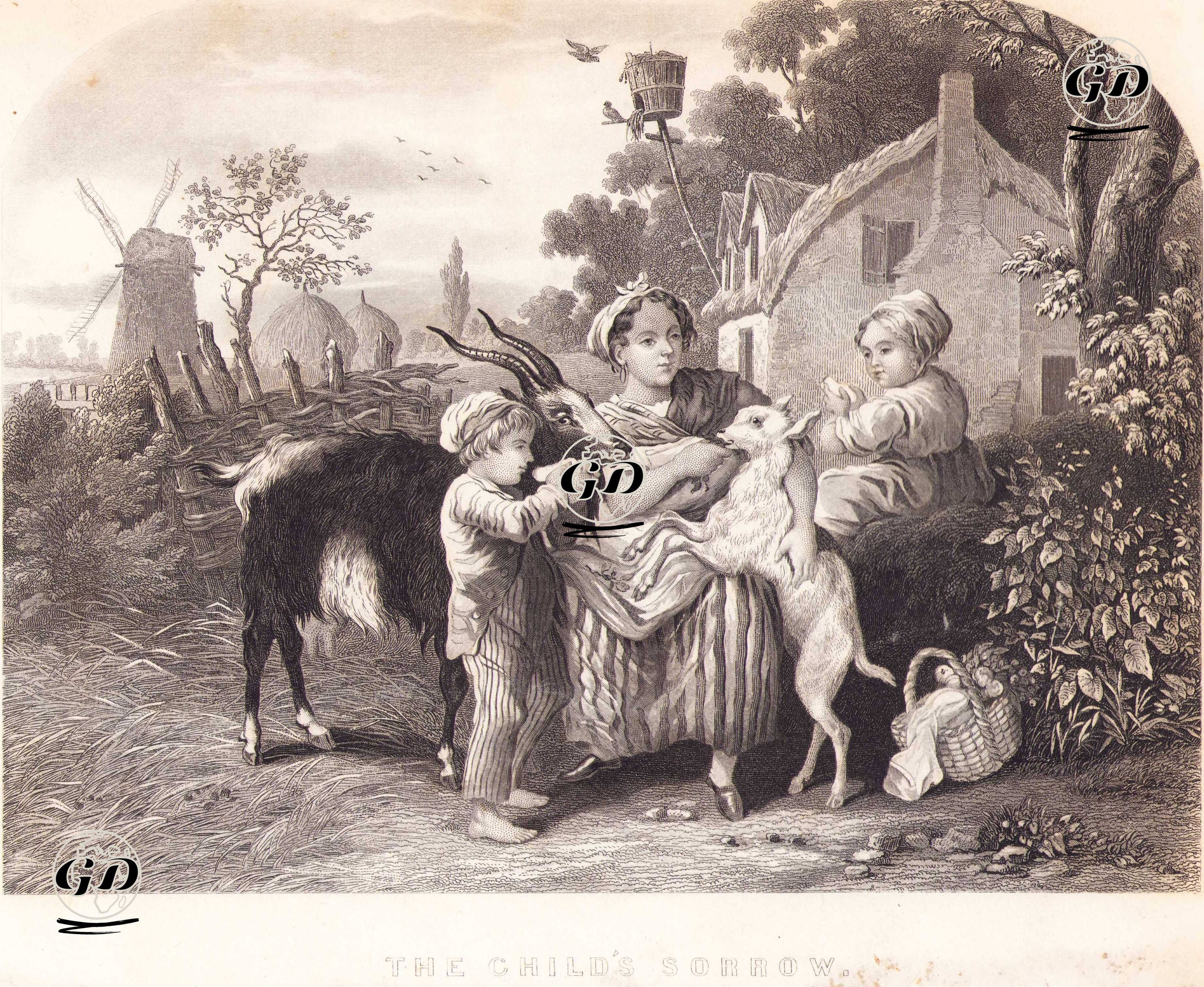 The Child's Sorrow -  - 1850's-1860's