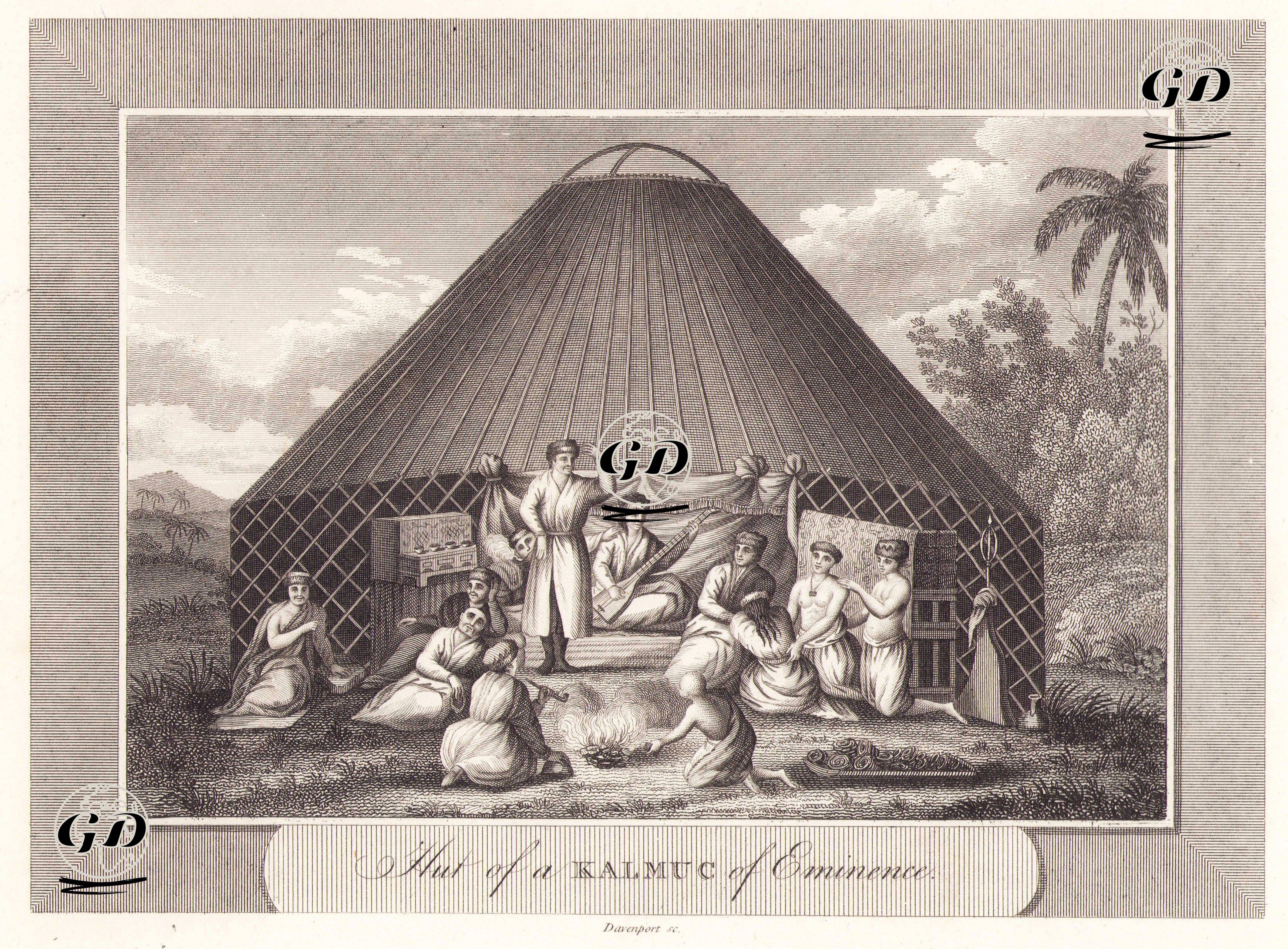 Rusya'da Kalmukların Yaşantıları, Kıyafetleri Ve Çadırları -  - 1806