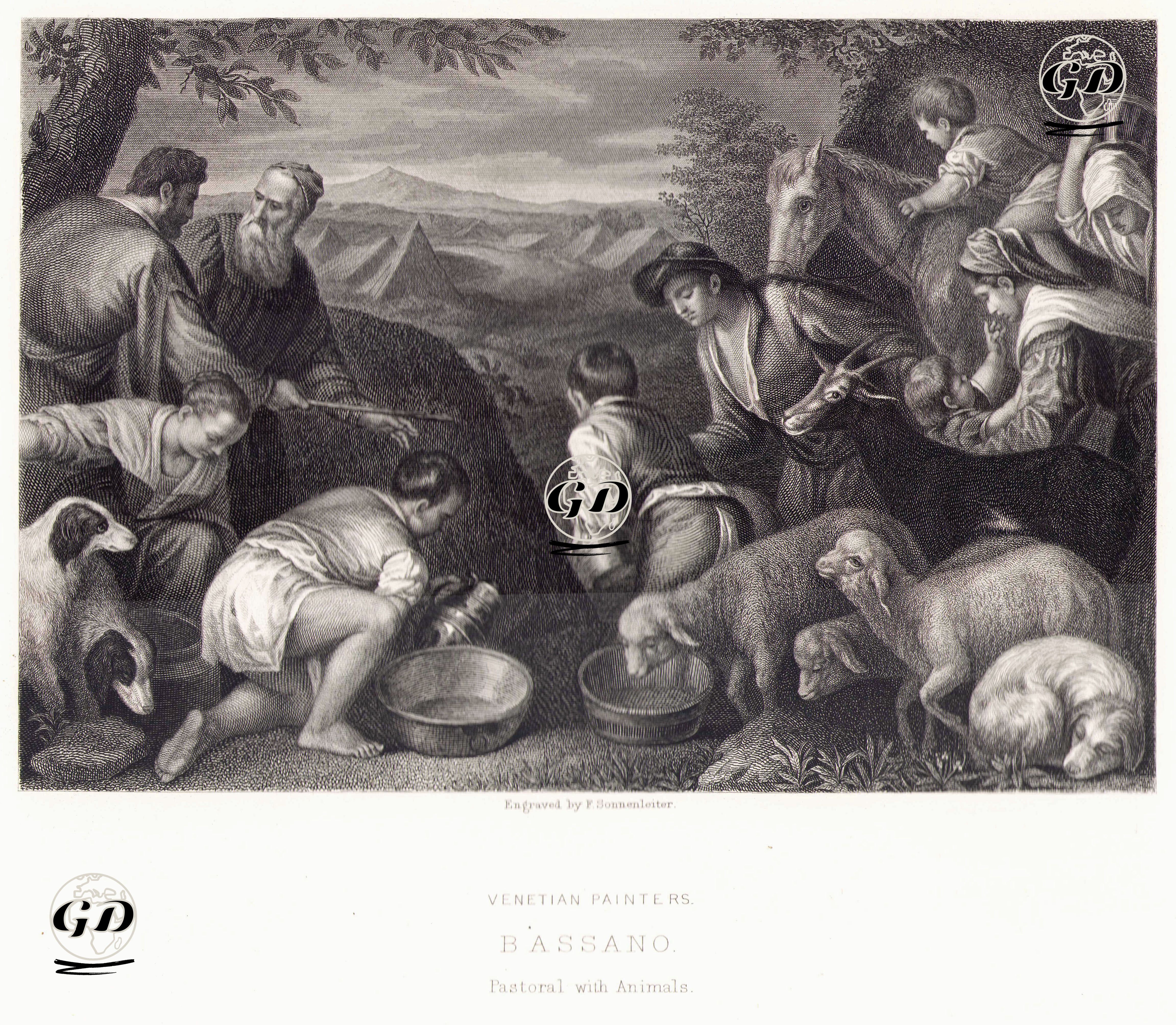 Kır Hayatı Ve Hayvanlar - Jacopo Bassano (1510-1592) - 1874