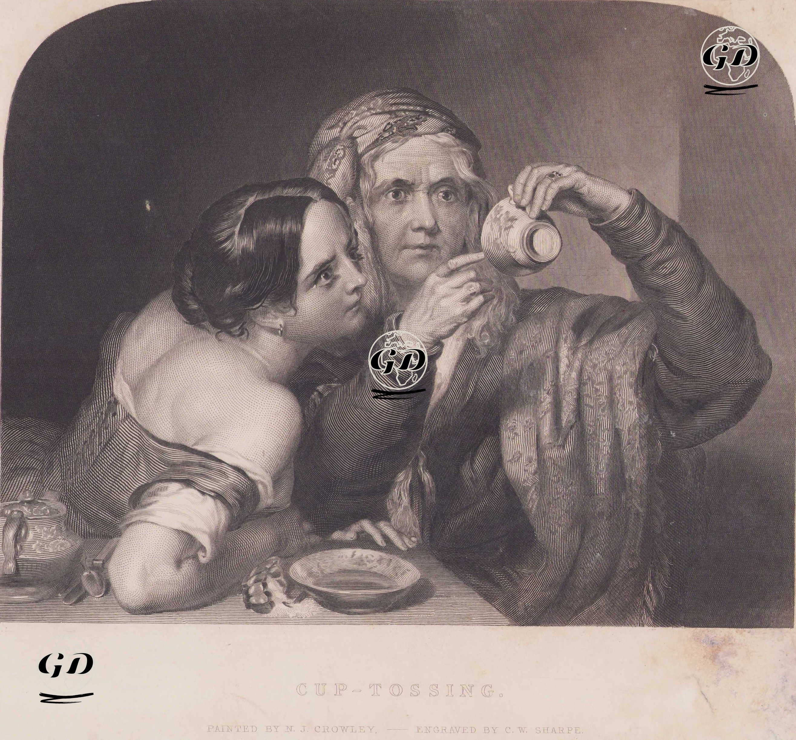 Kahve Falı - Nicholas Joseph Crowley (1819-1857) - 1846