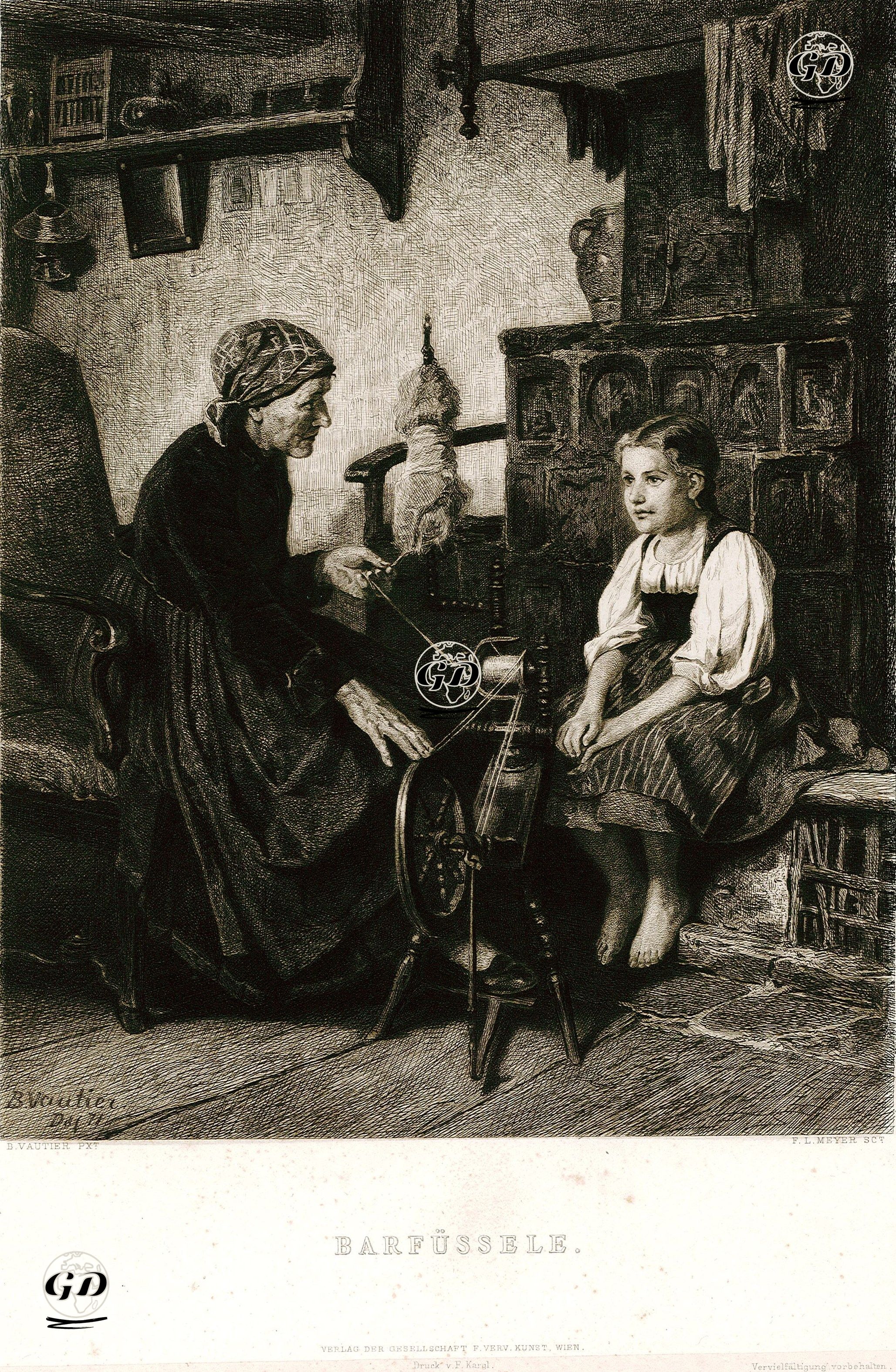 Barfüssele  - Benjamin Vautier (1829-1898) - 1883