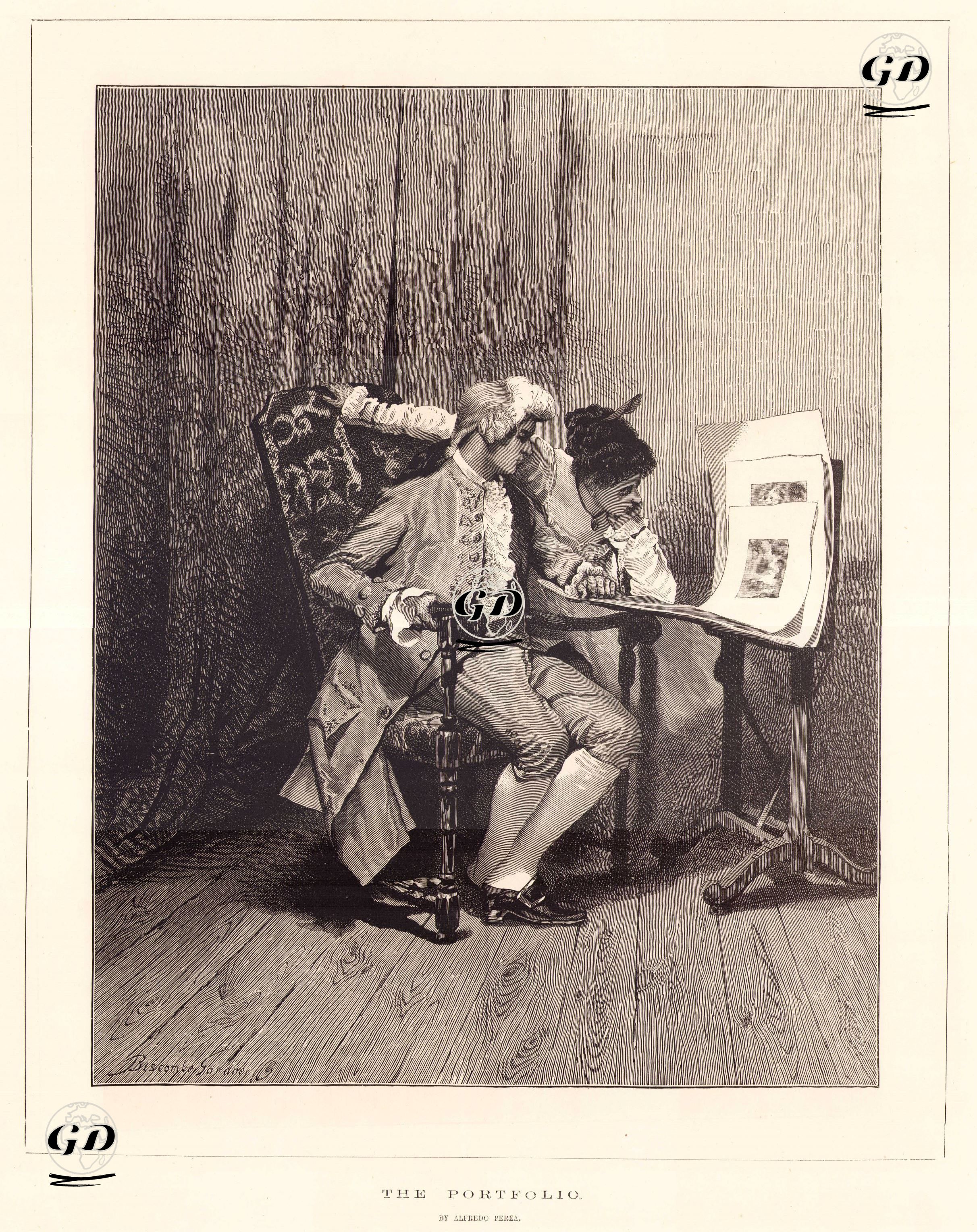 Resim Tutkusu (Resim Portföyü) - William Biscombe Gardner (1847-1919)-Alfredo Perea (1839-1895) - 1875