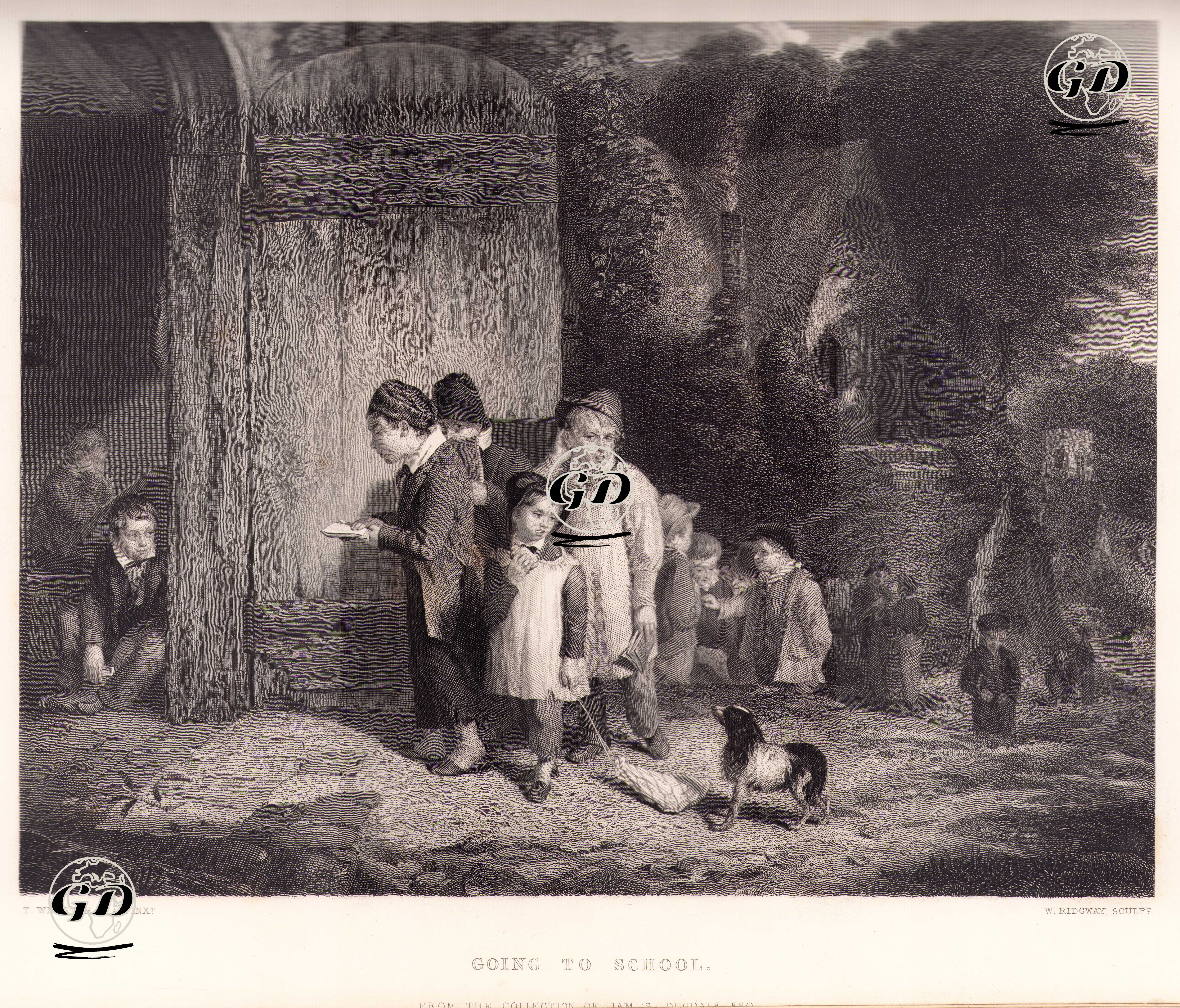 Okula Gidiş - Thomas Webster (1800-1886) - 1862