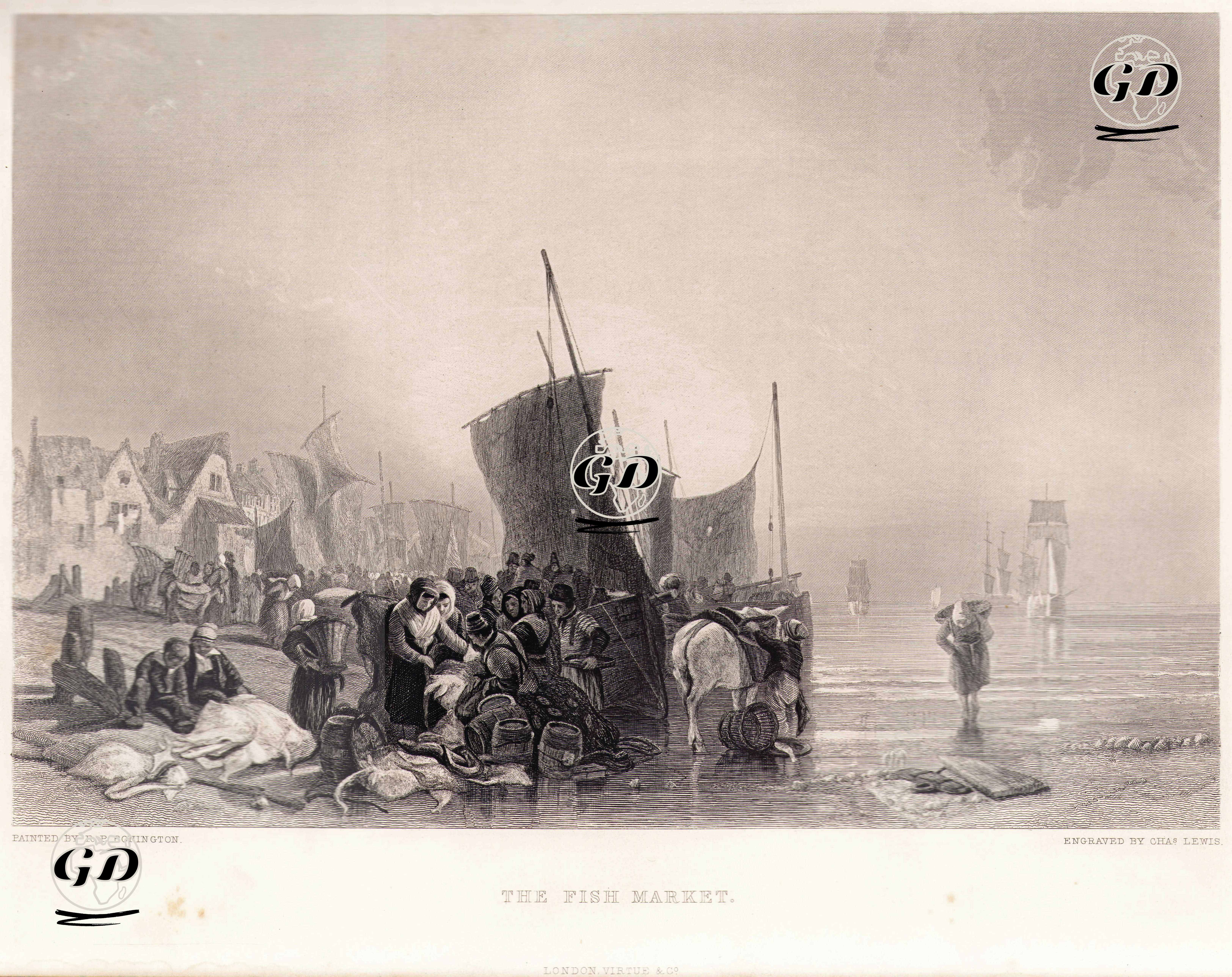 Balık Pazarı - Richard Parkes Bonington (1802-1828) - 1867