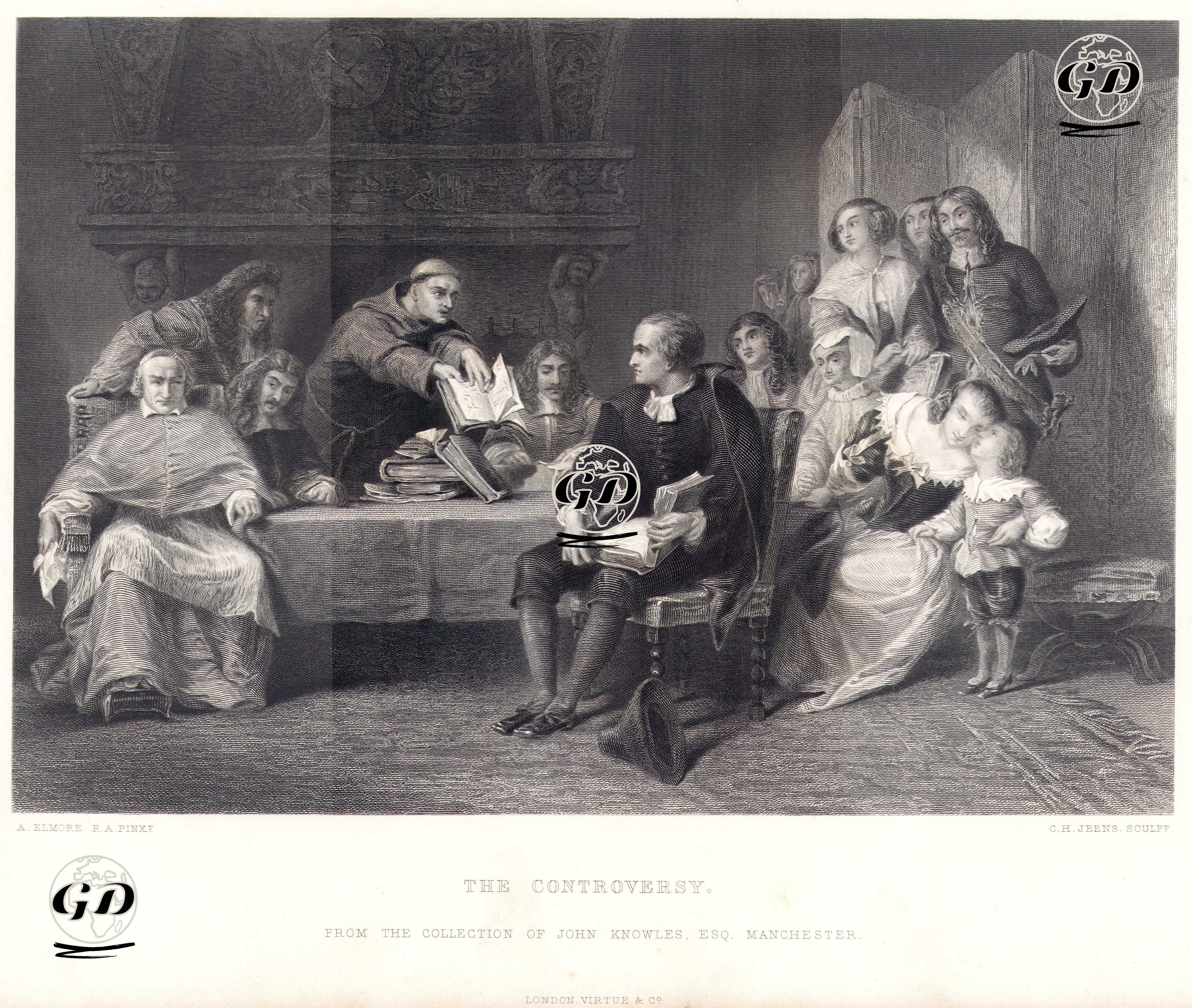 Anlaşmazlık Durumu - Alfred Elmore (1815-1881) - 1868