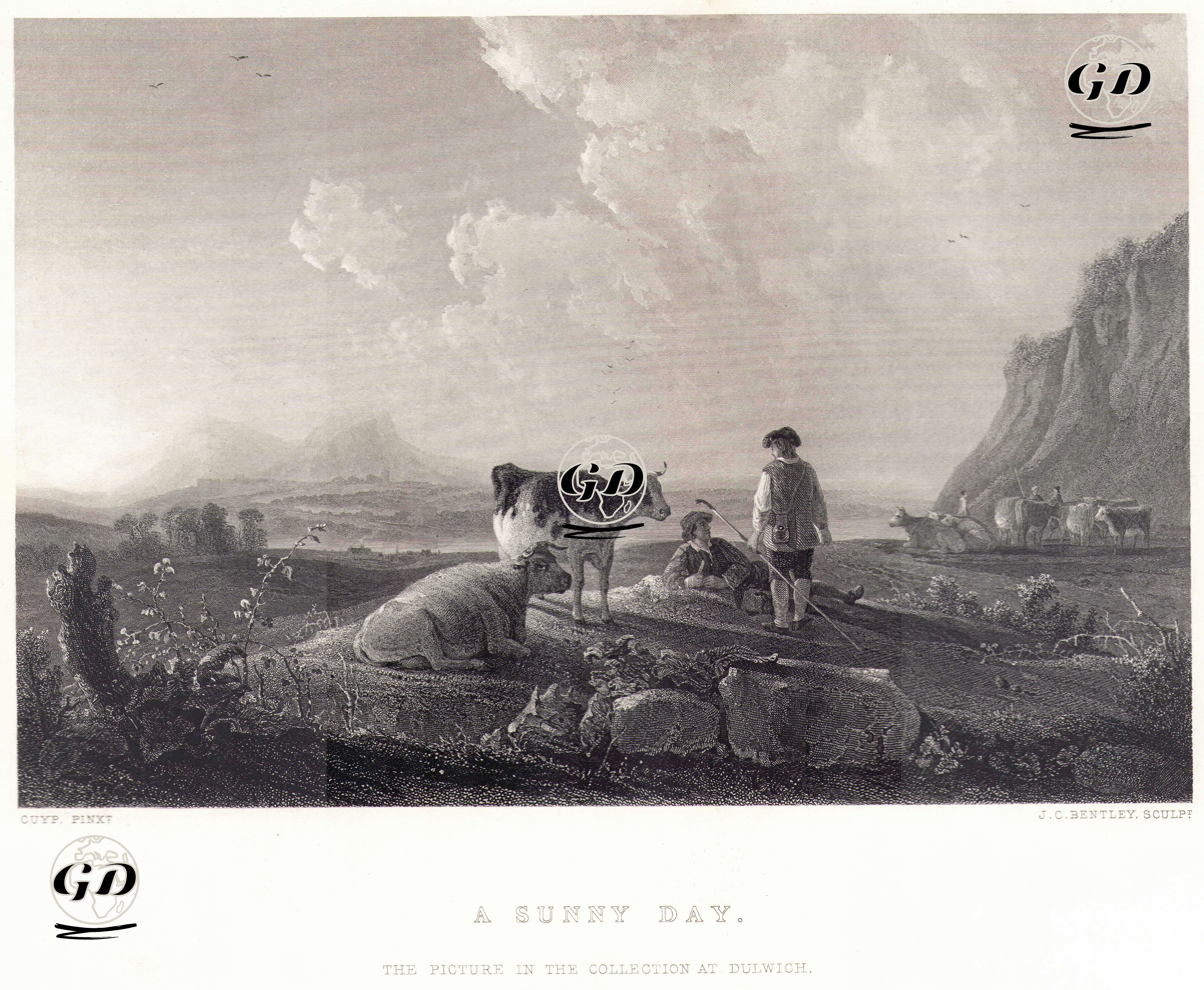 Güneşli Bir Gün - Aelbert Cuyp (1620-1691) - 1868
