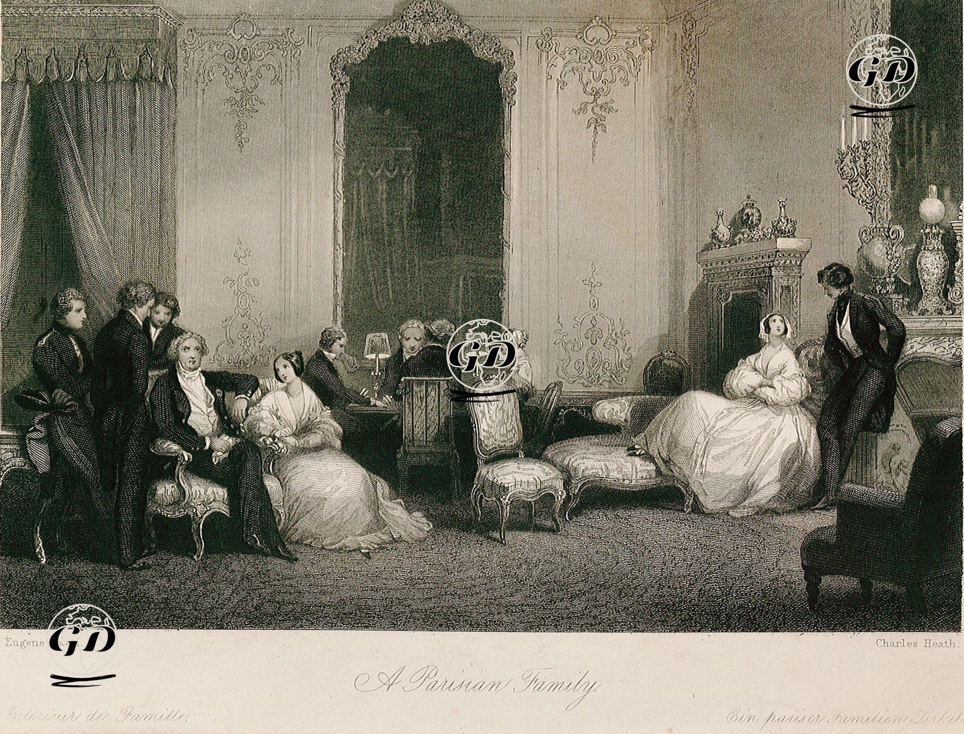 Parisli Aile - Eugene Louis Lami (1800-1890) - 1840