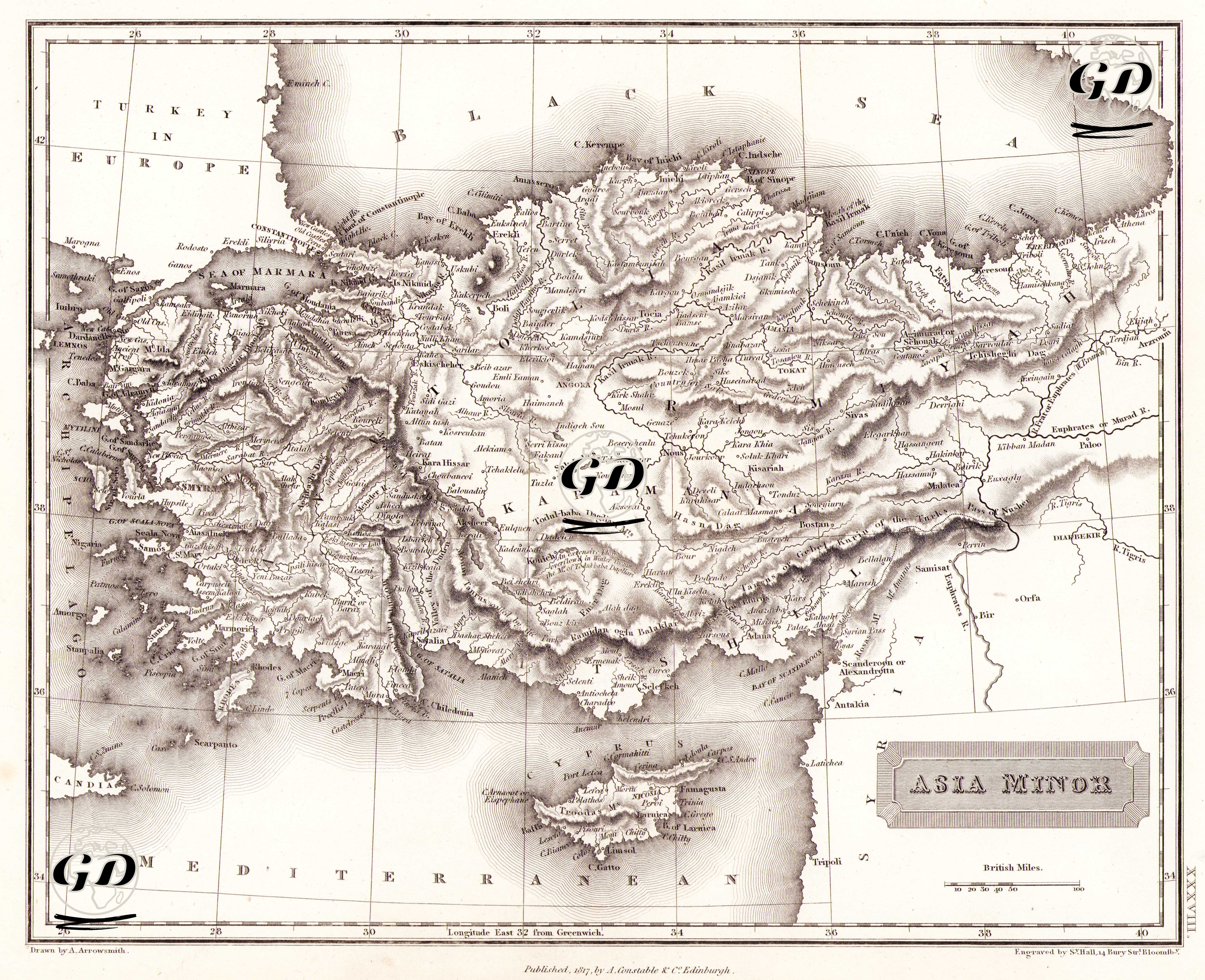 Asia Minor - Aaron Arrowsmith (1750-1823) - 1817