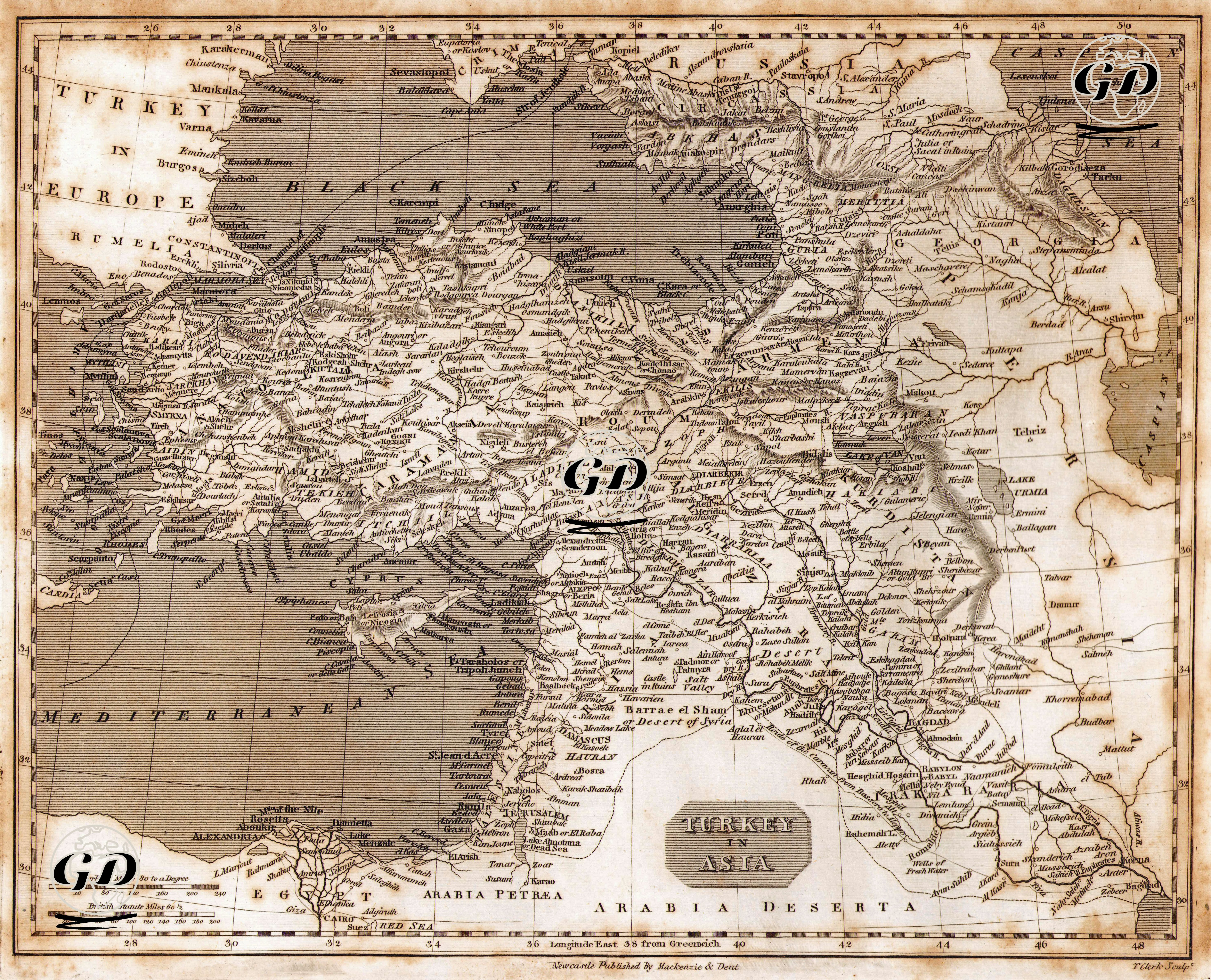 Turkey In Asia -  - 1820's