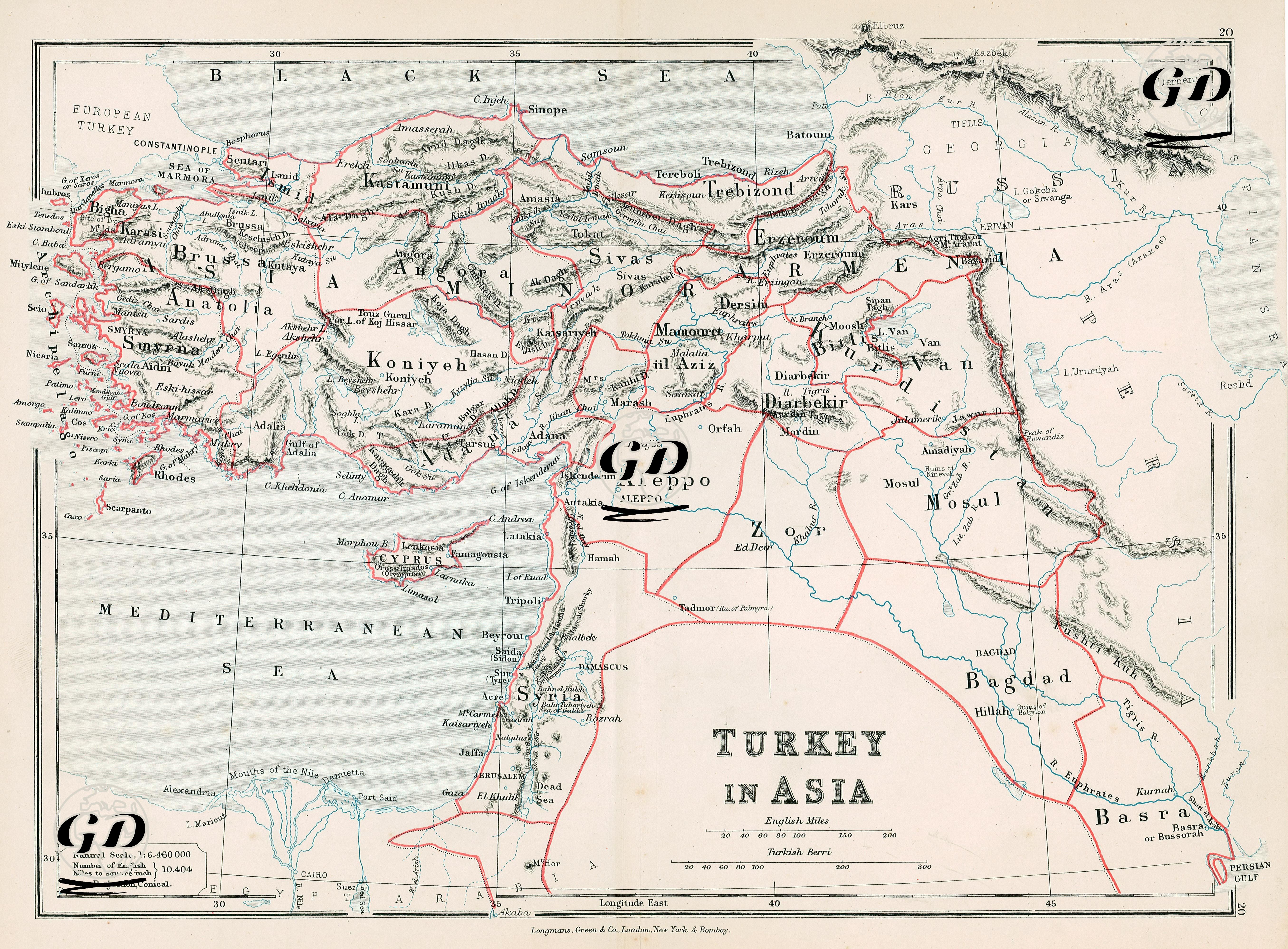 Turkey In Asia -  - 1890's