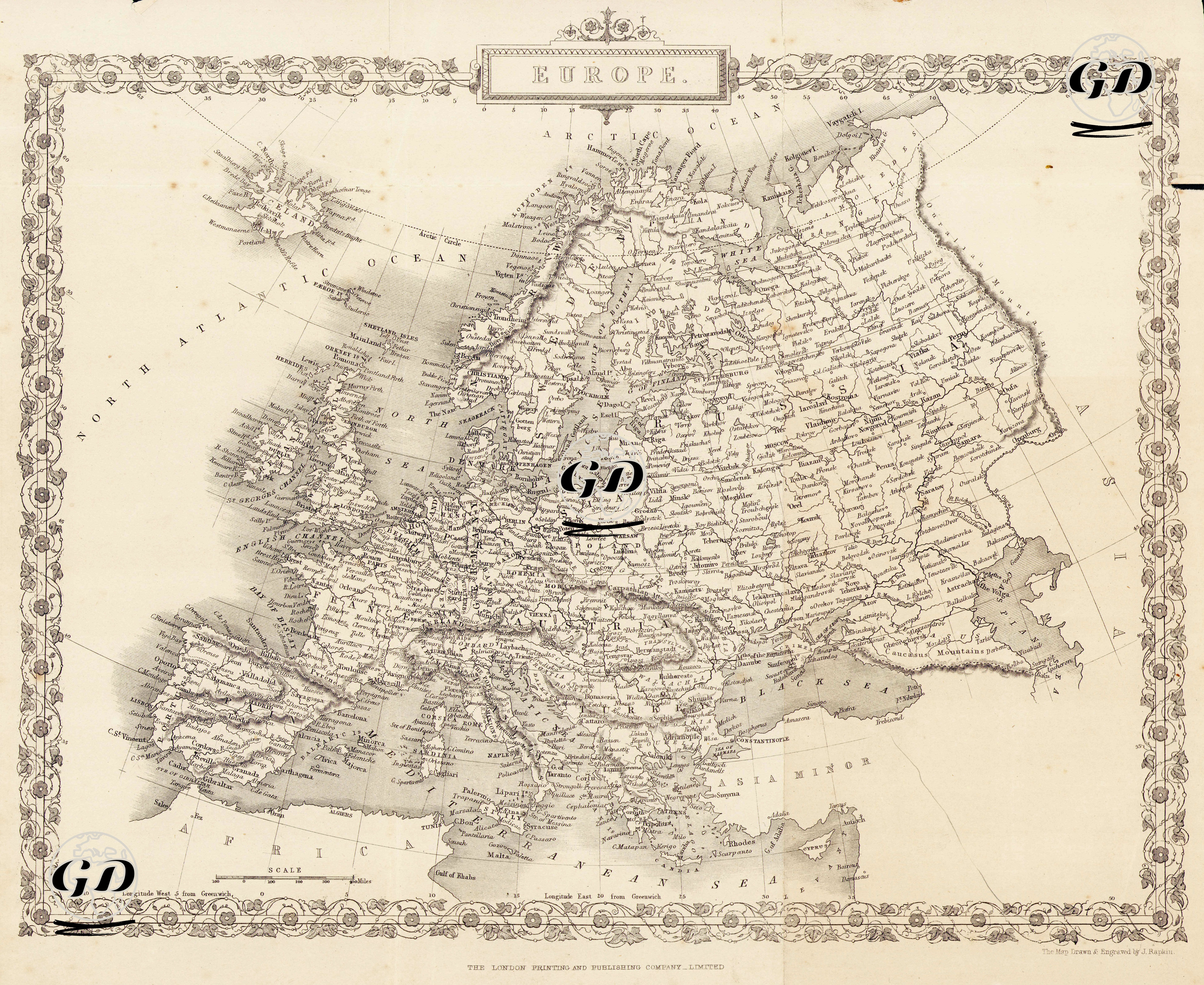 Europe - John Rapkin(1815-1876) - 1860
