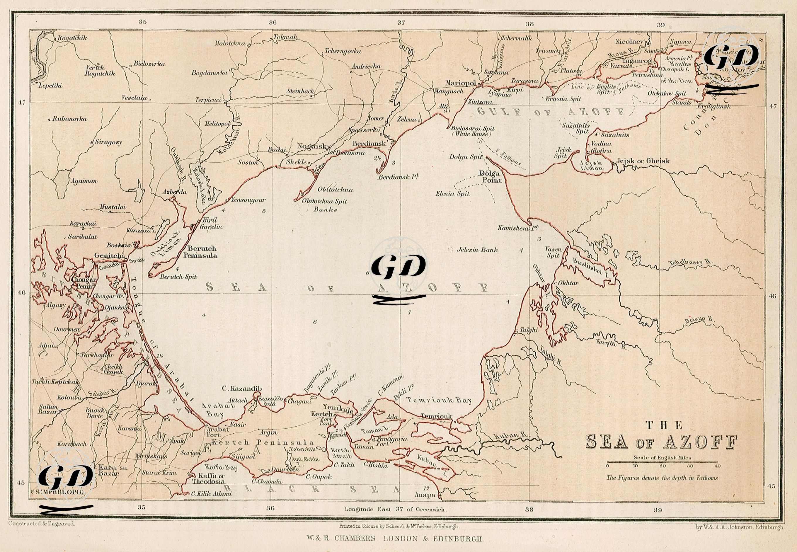 The Sea Of Azoff -  - 1856