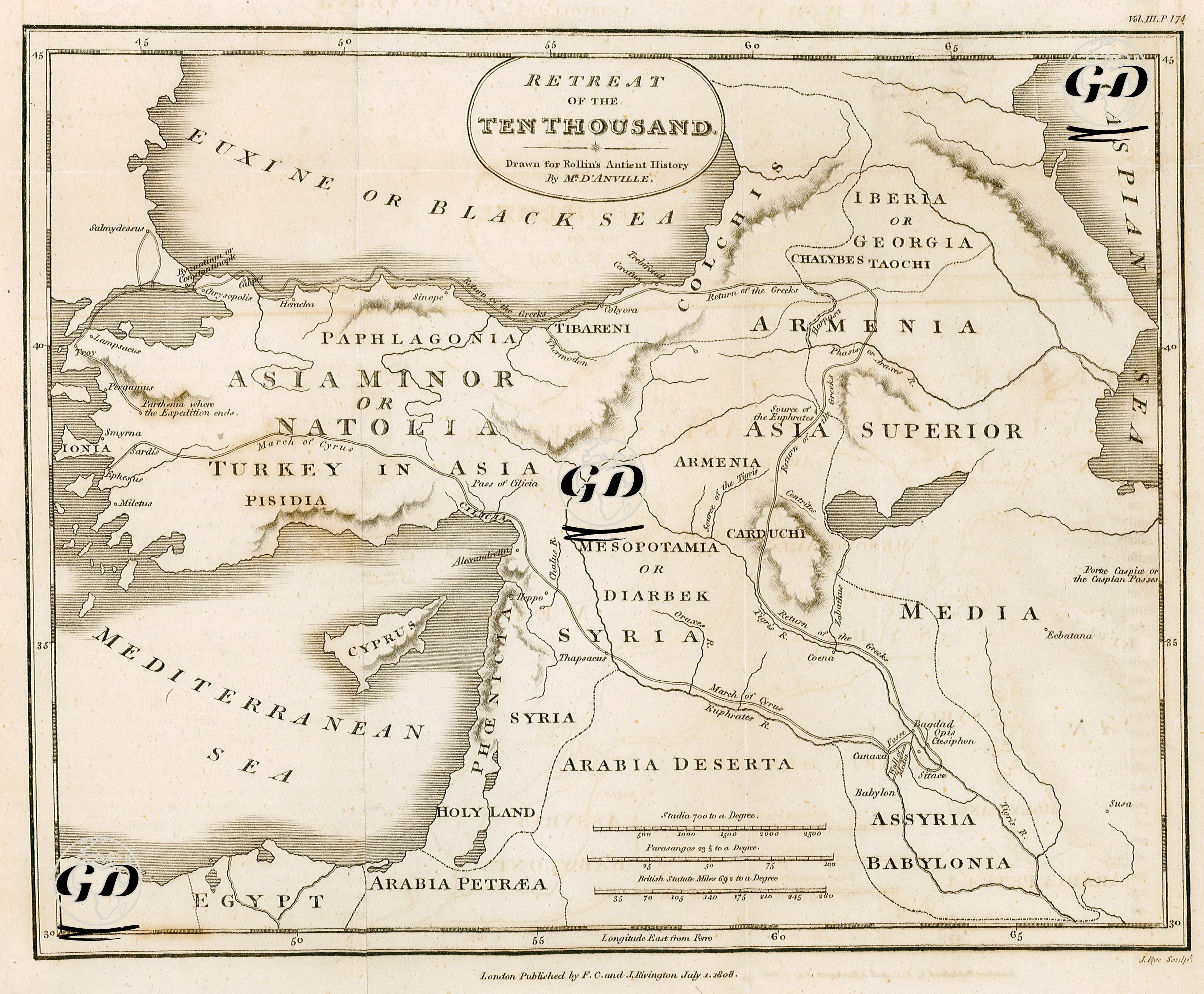 Retreat Of The Ten Thousand - Jean Baptiste Bourguignon D'Anville (1697-1782) - 1808