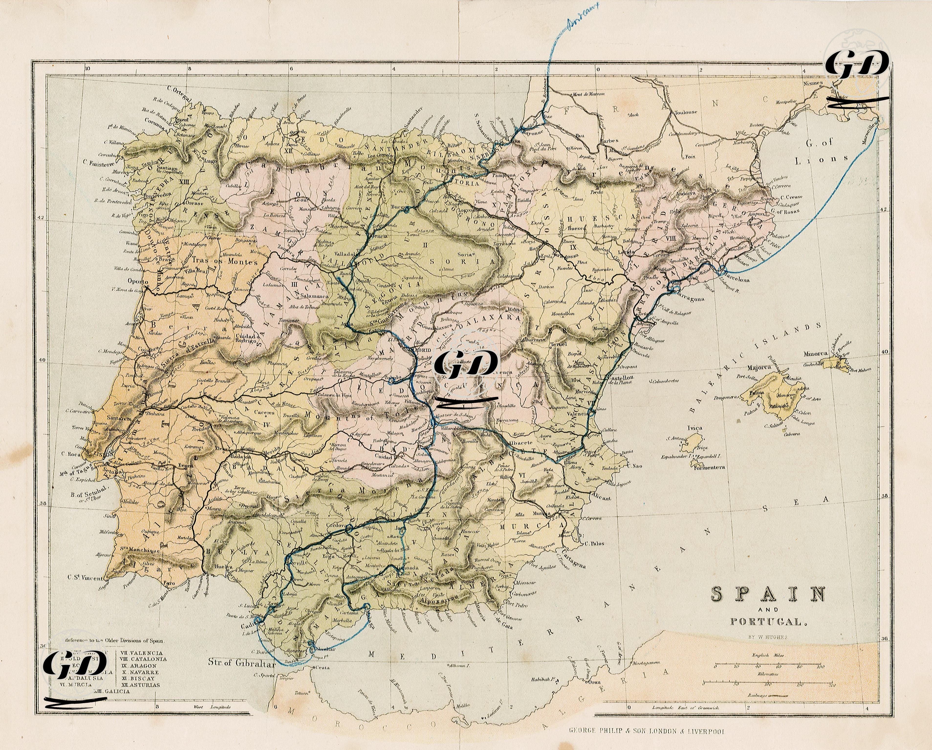 Spain And Portugal  -  - 1875