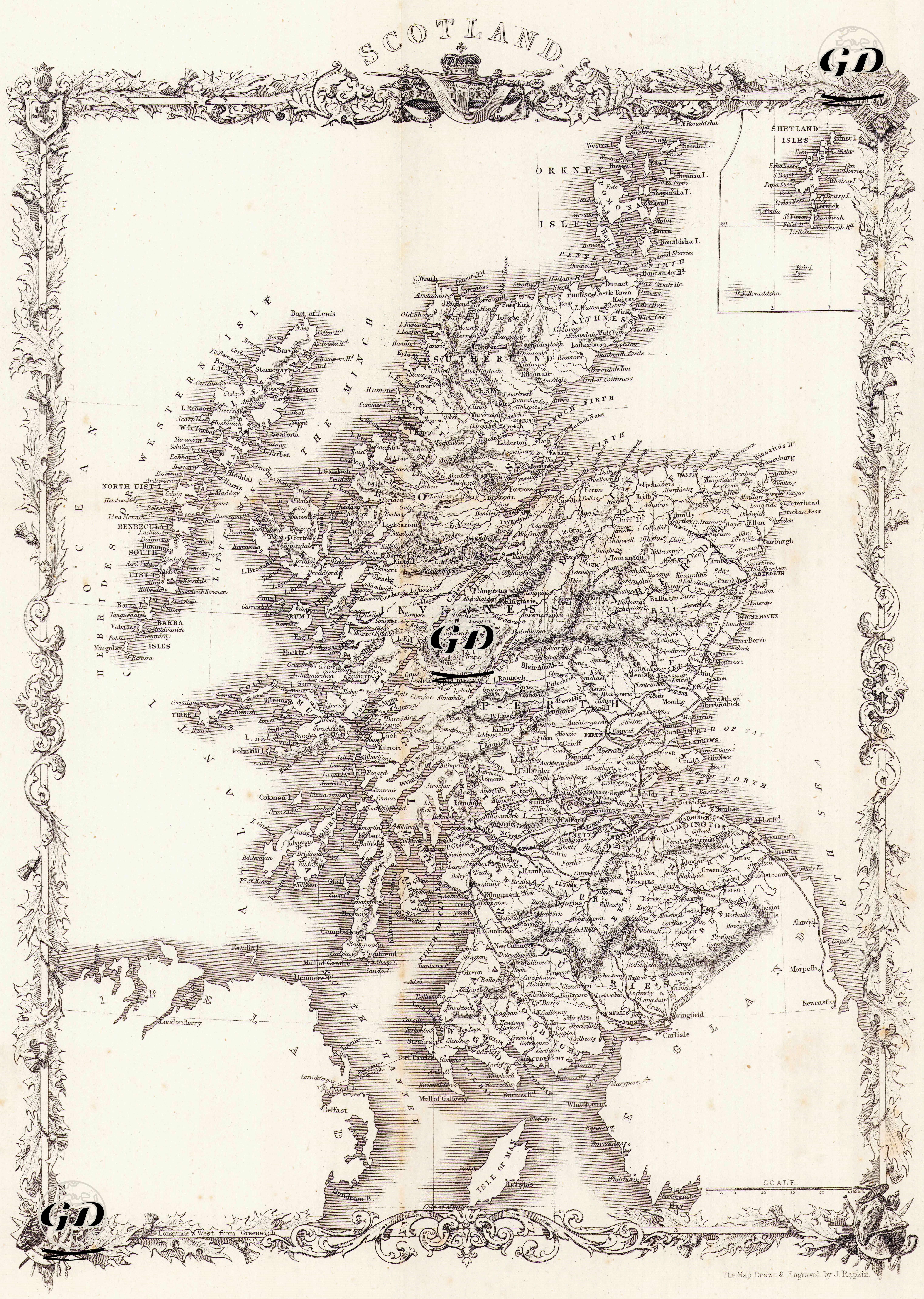 Scotland-Shetland Isles - John Rapkin(1815-1876) - 1860