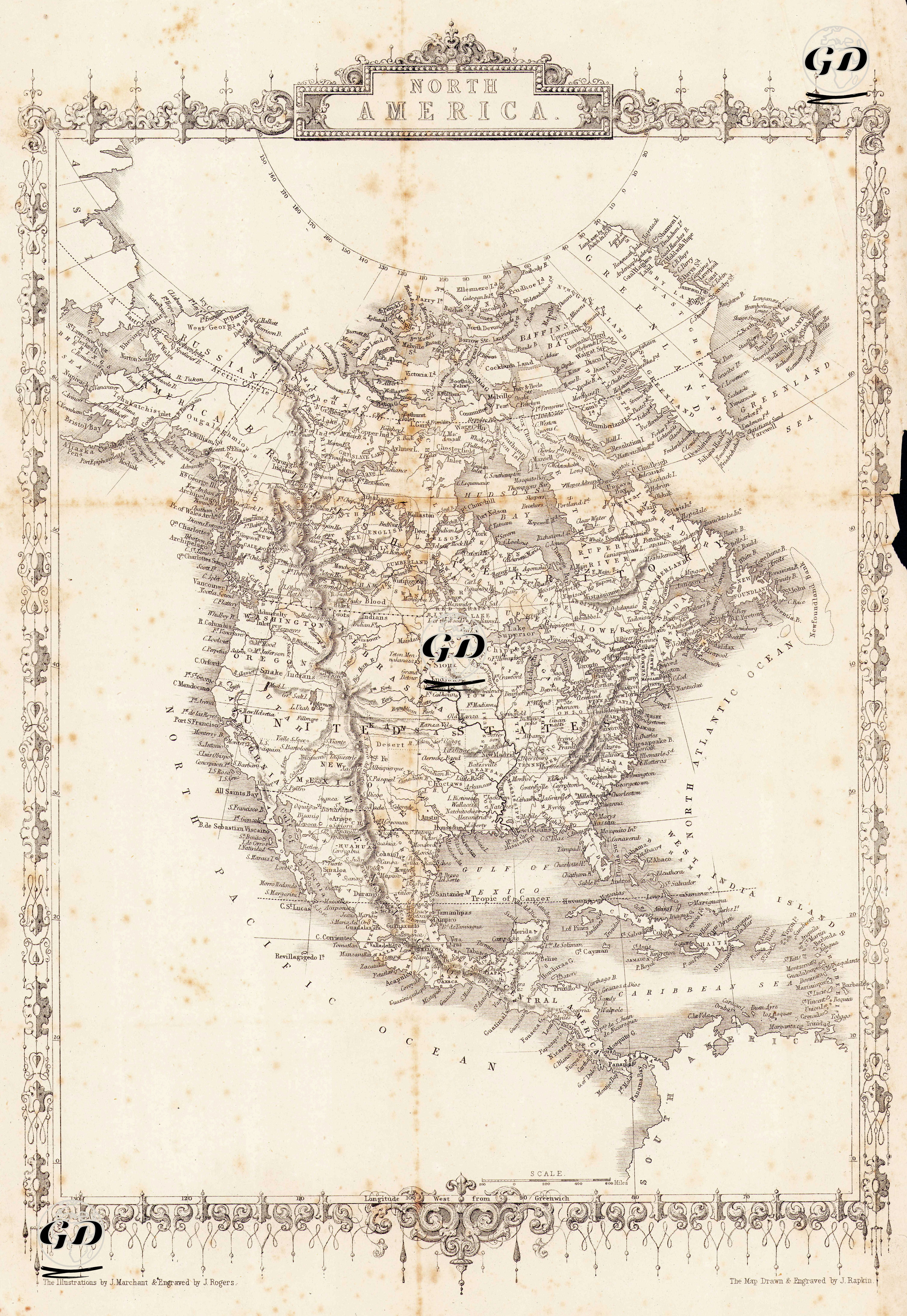 North America - John Rapkin(1815-1876)-J.Marchant - 1860