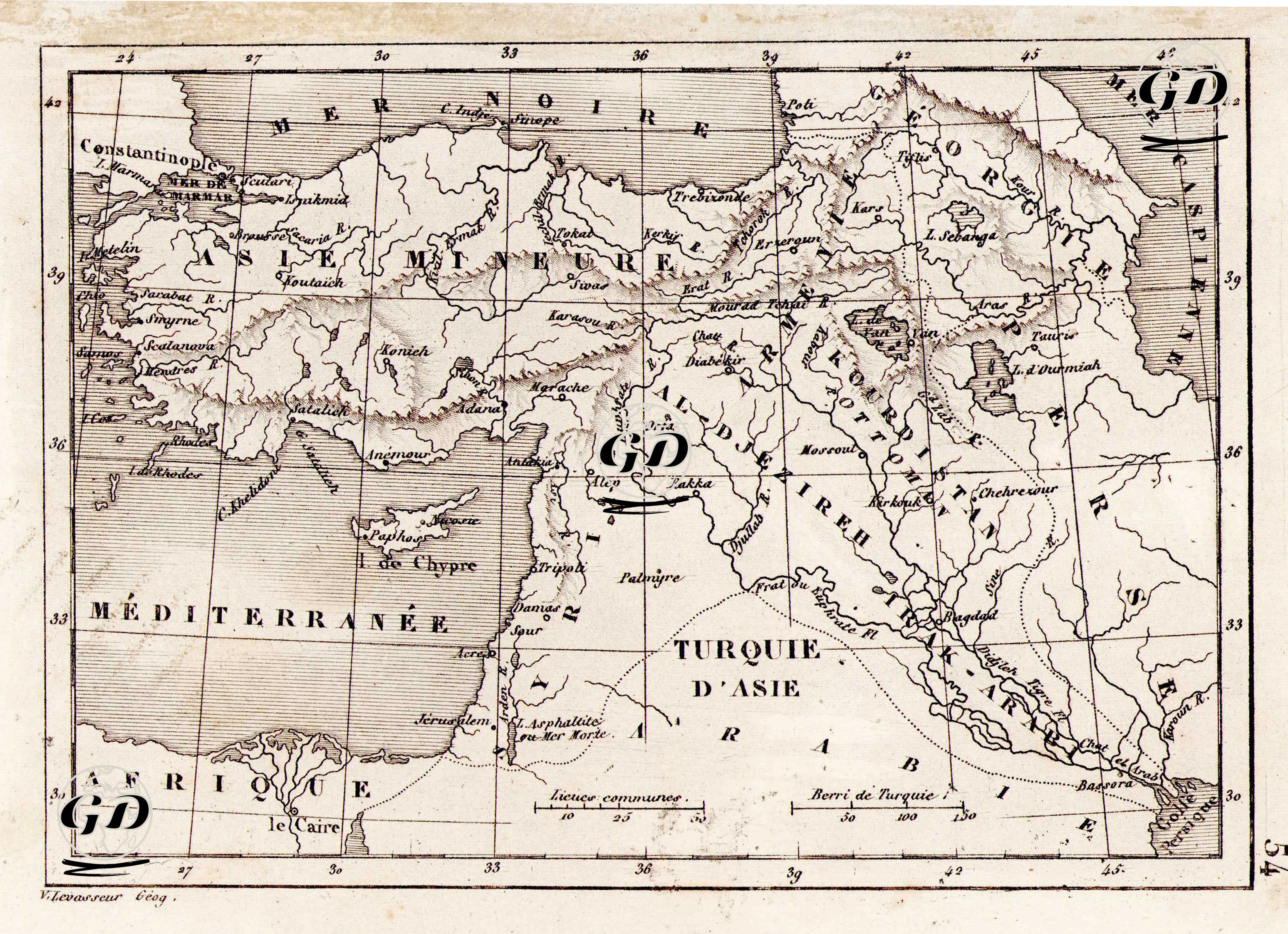 Turqoie D'Asie - Victor Levasseur (1800-1870) - 1836