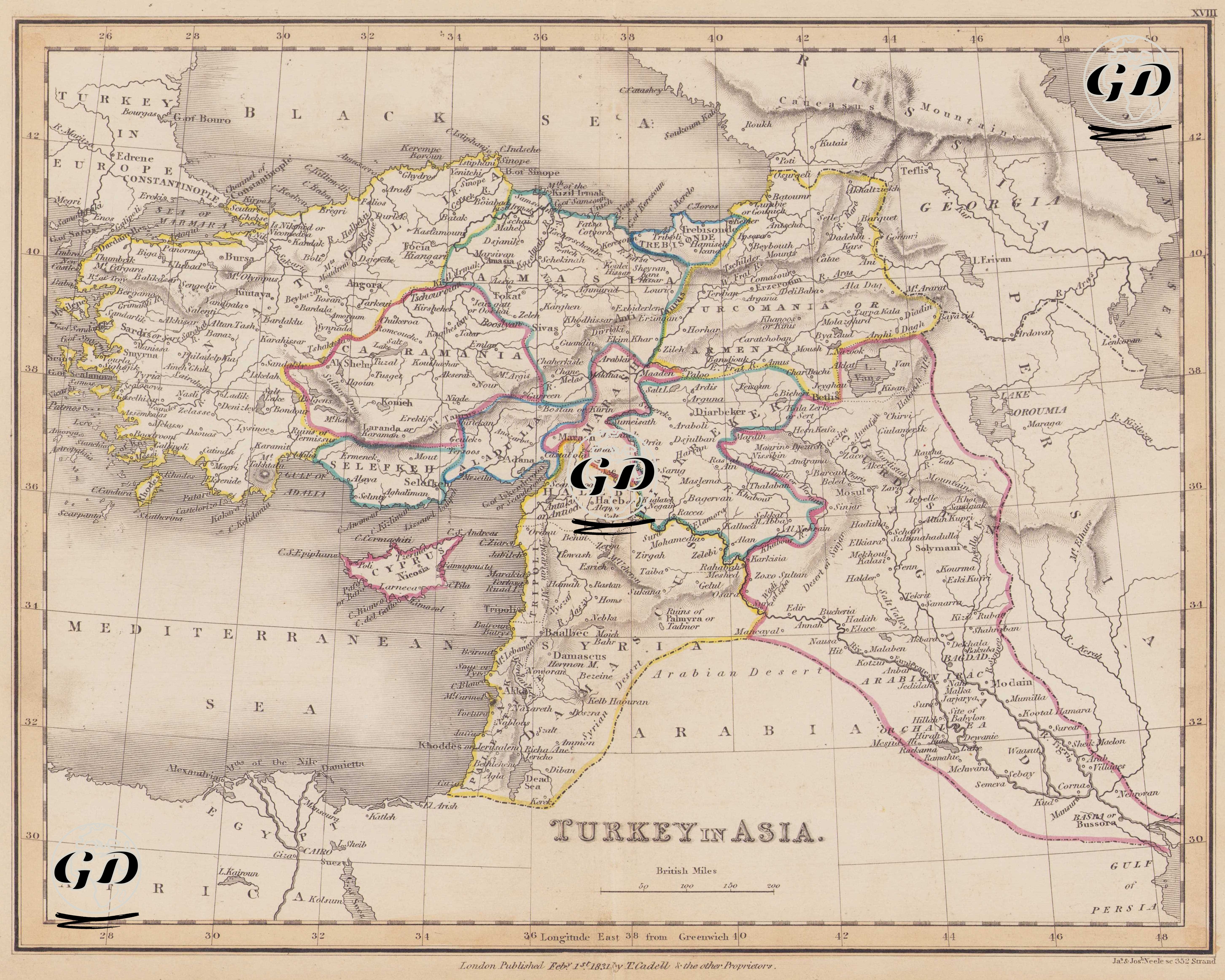 Turkey in Asia -  - 1831